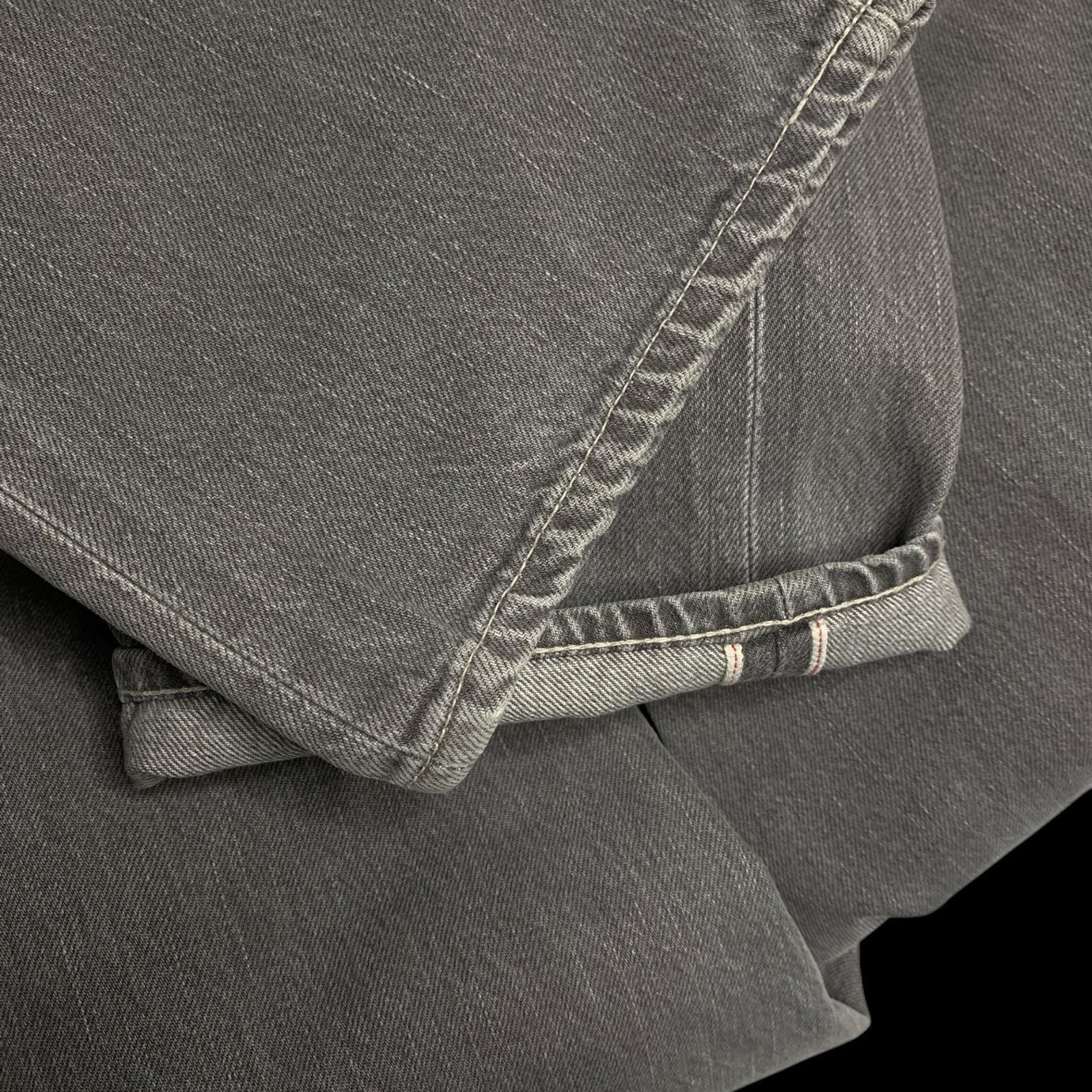 Electric Cottage Washed Selvedge Denim Jeans (Gray) Size US 34 / EU 50 - 5 Thumbnail