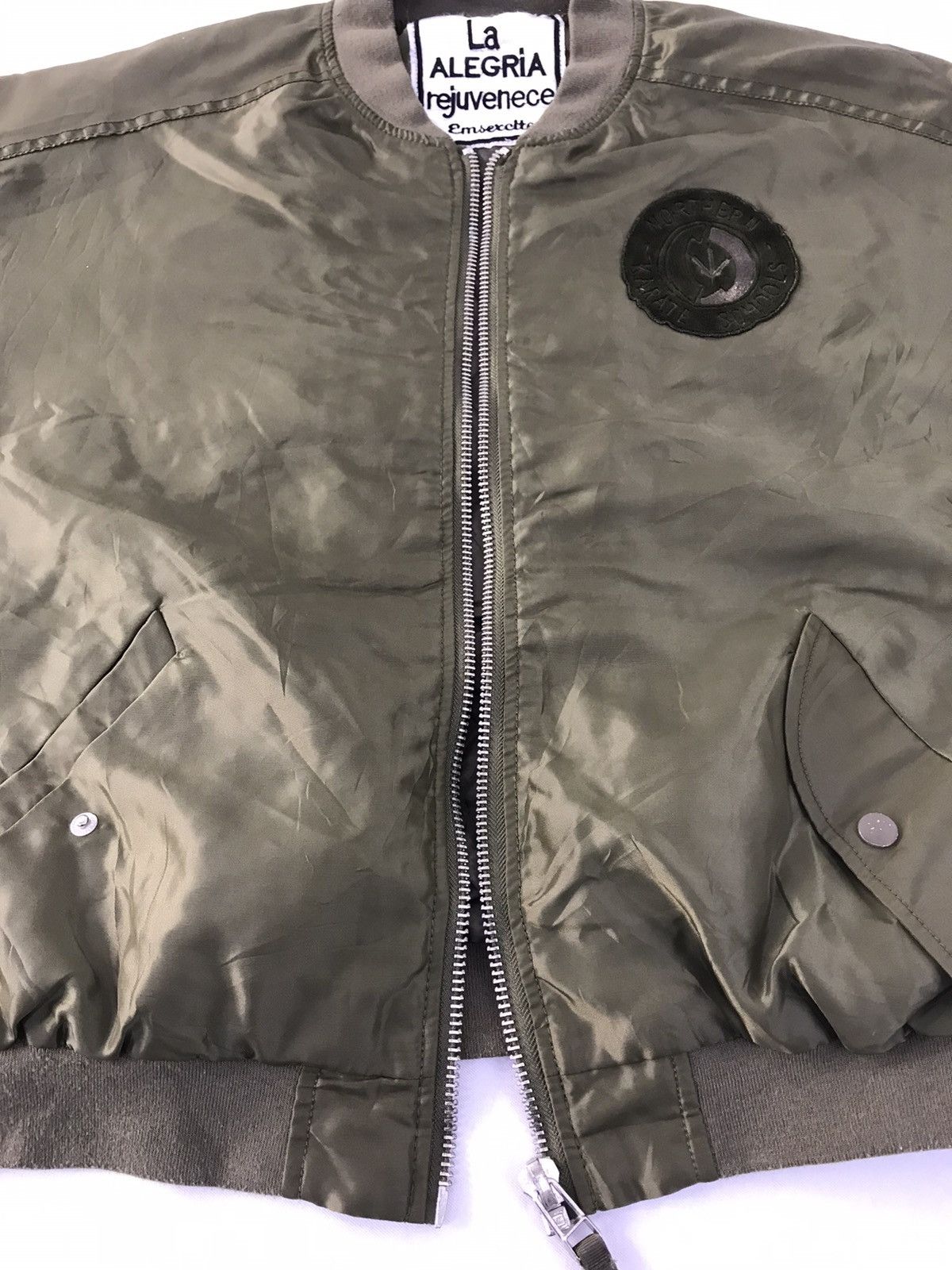 Vintage La Ageria Rejuvenece Emsercite OG Bomber Flight Jacket Size US L / EU 52-54 / 3 - 5 Thumbnail