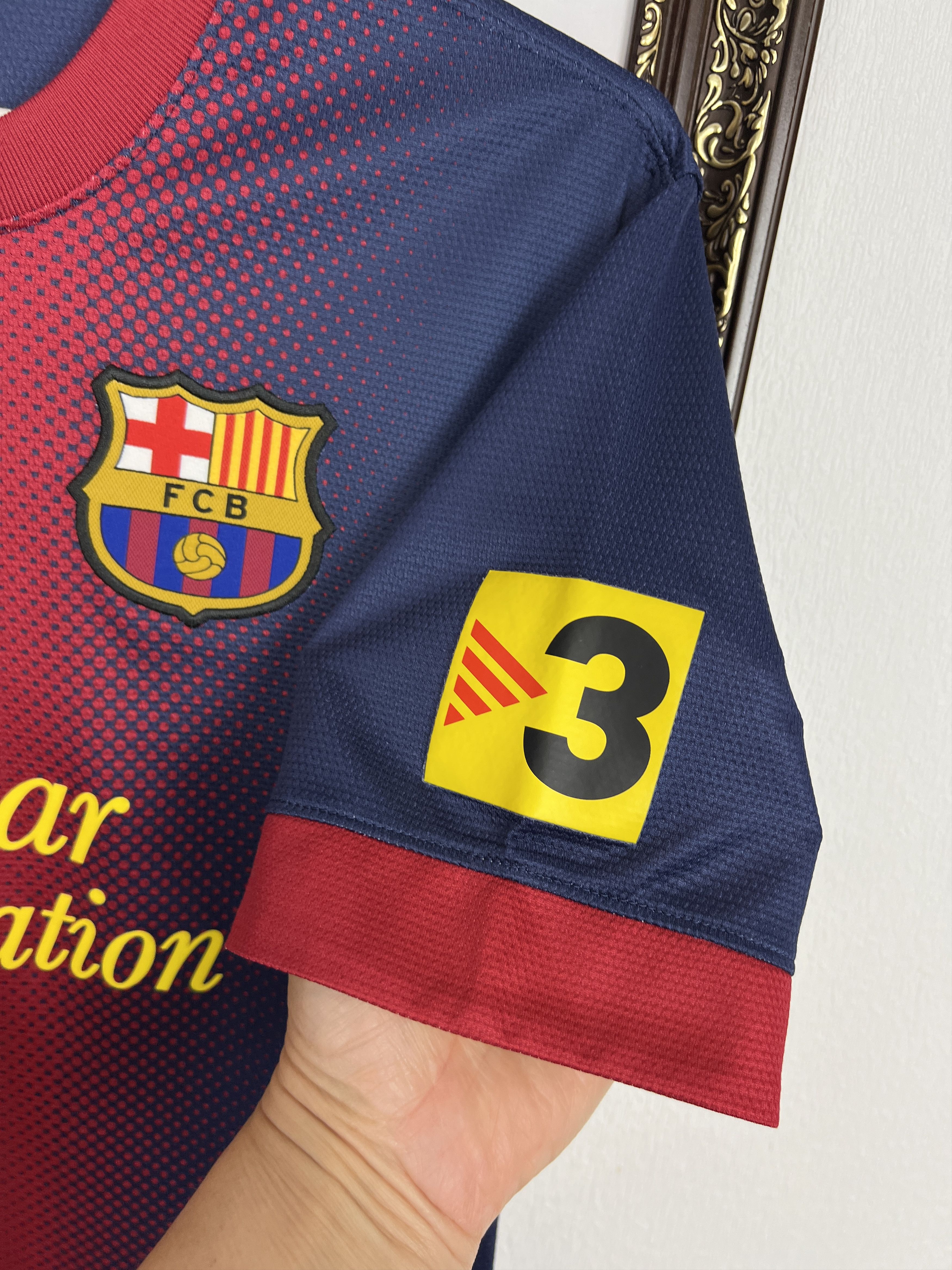 Nike Barcelona football shirt 2012 Soccer #10 Messi Tee Hype Size US S / EU 44-46 / 1 - 6 Thumbnail