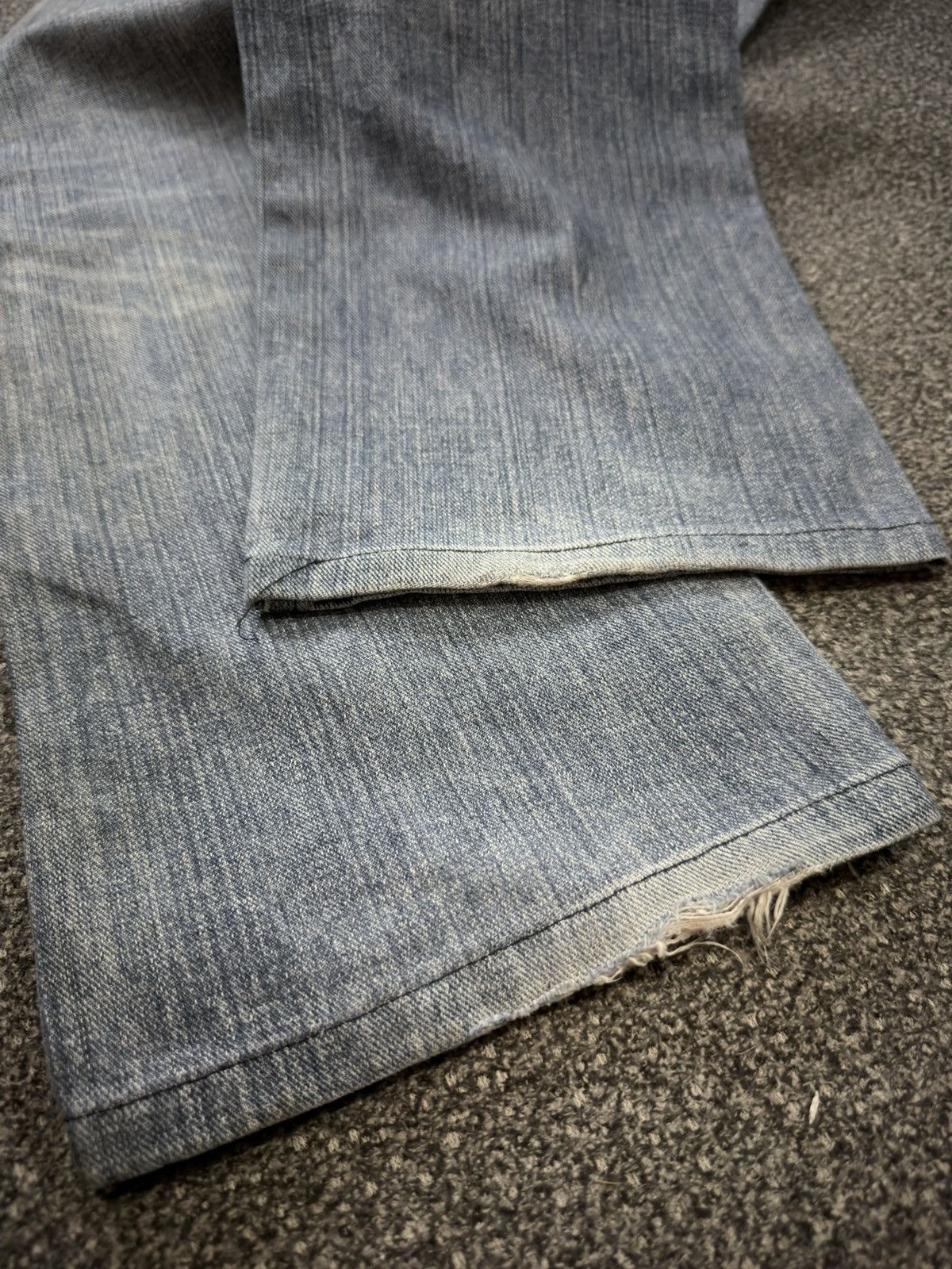 Lee × Number (N)ine Vintage 90s Japanese Denim Lee Distressed Faded Wash Jeans Size US 33 - 11 Thumbnail