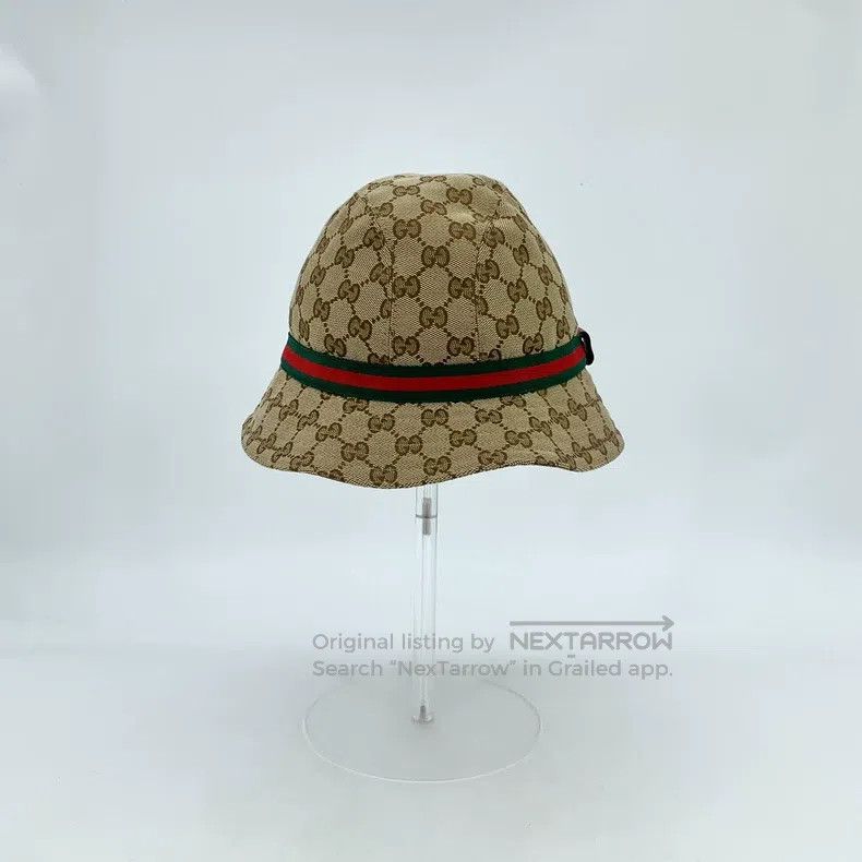 Gucci Gucci SizeL Brown logo jacquard full-print cotton casual fi Size ONE SIZE - 1 Thumbnail