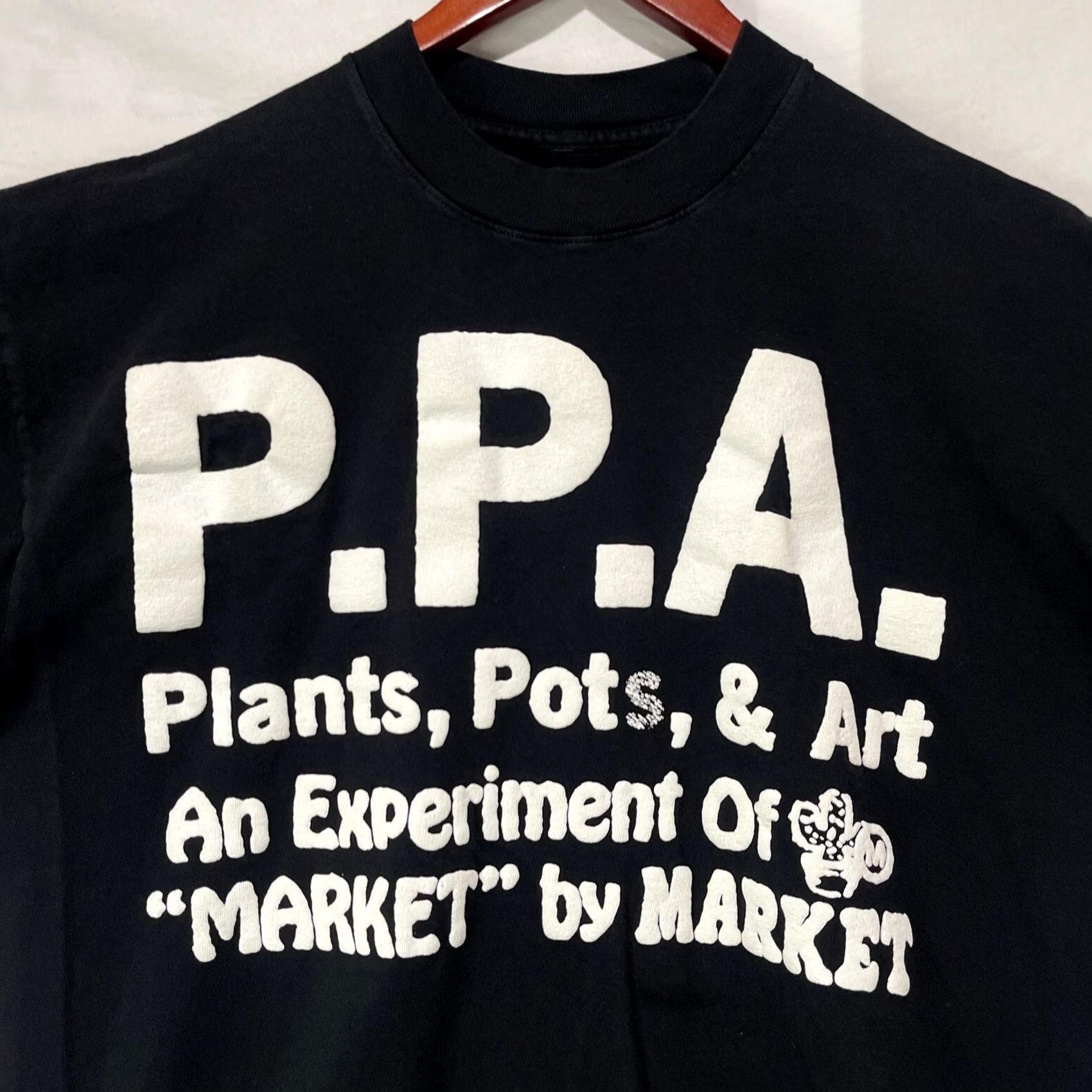 Vintage Chinatown Market Shirt Medium Mens Black Tee Streetwear Plant Art Graphic Print Adult Regular Cotton Logo Man Wool? Size US M / EU 48-50 / 2 - 3 Thumbnail