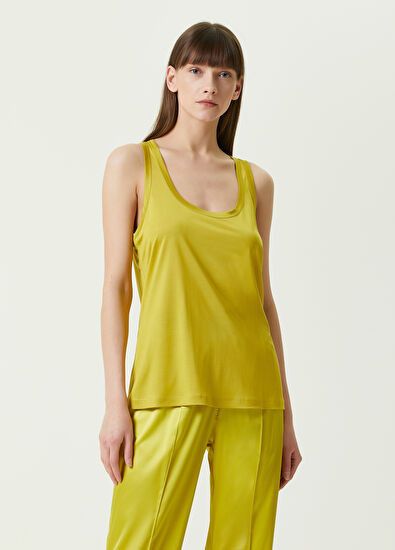 Tom Ford o1w1db10225 TSJ476 Tank Top in Yellow Size M / US 6-8 / IT 42-44 - 3 Thumbnail