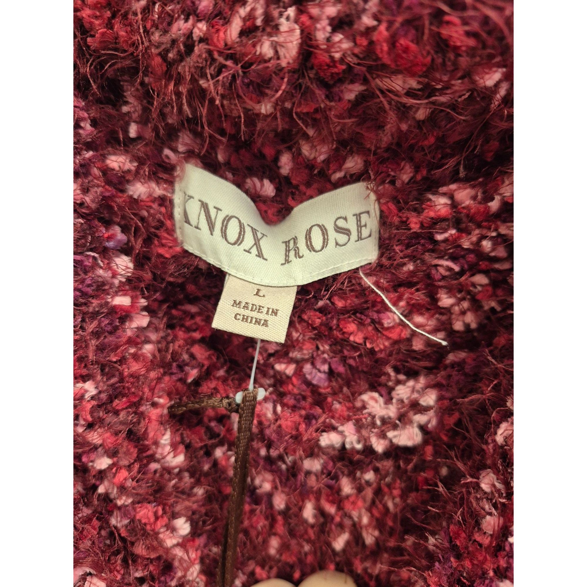 Other Women's Knox Rose Fuzzy Sweater Large Brandy Wine Size L / US 10 / IT 46 - 5 Thumbnail