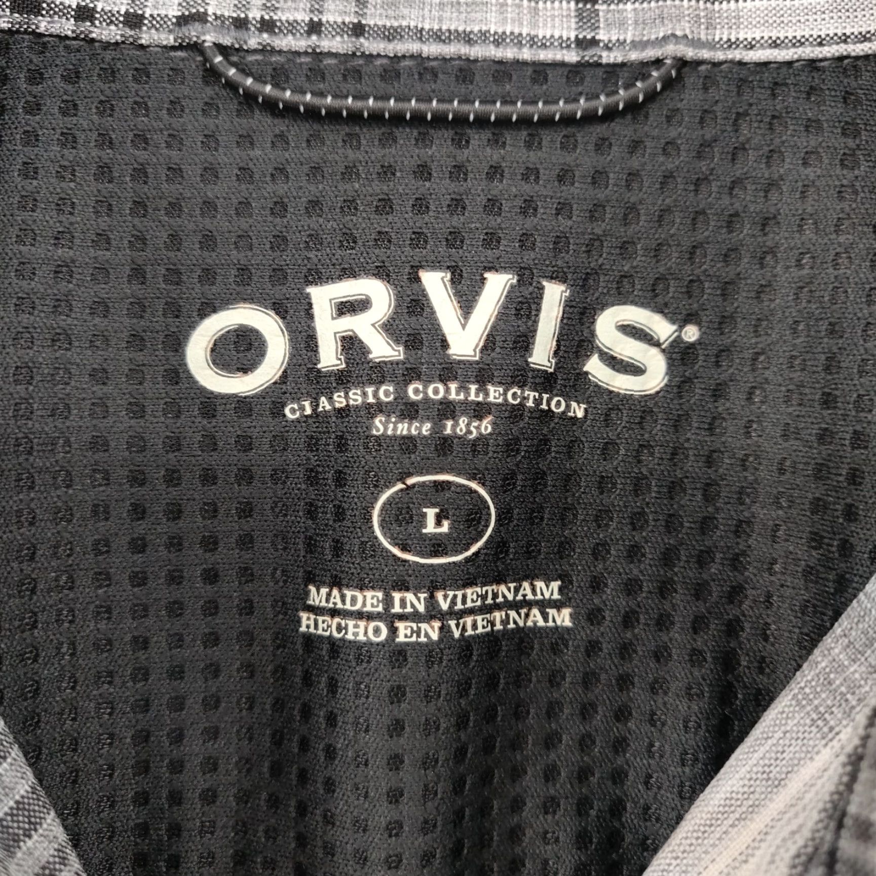 Orvis Orvis Shirt Men Large Plaid Short Sleeve Button-Up Pockets Outdoor Hiking Fishing Flannel Multicolor All Seasons Size US L / EU 52-54 / 3 - 6 Thumbnail