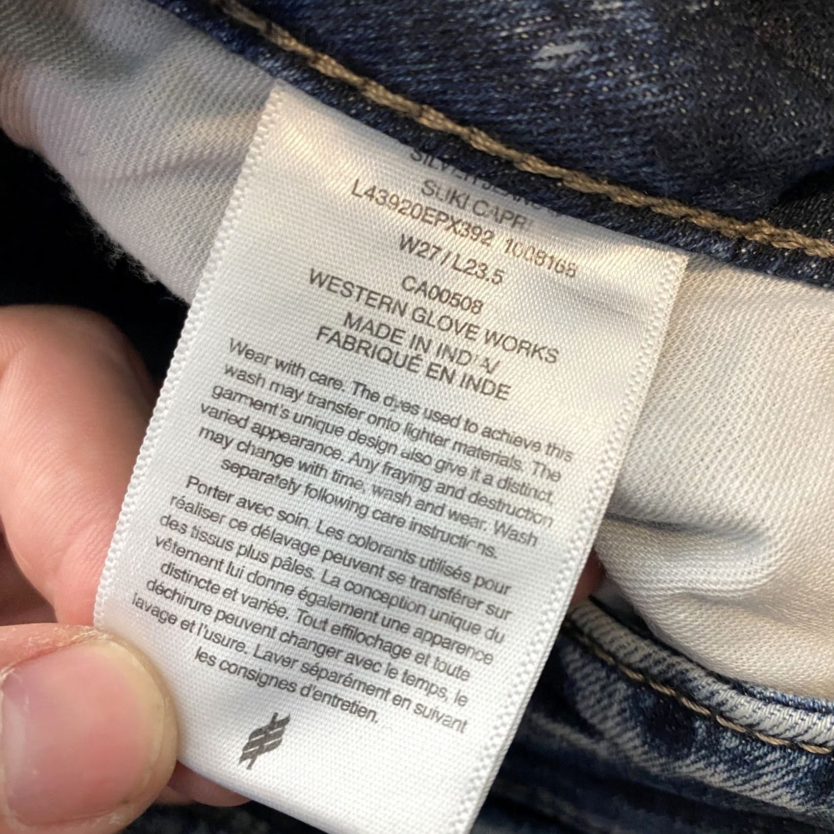 Silver Jeans Co. Silver Jeans Co Jeans Womens 27 Blue Denim Straight Leg Distressed Classic Fit Jeans Womens 27 Blue Denim Distressed Stretch Pockets Zip Fly Size 27" / US 4 / IT 40 - 5 Thumbnail