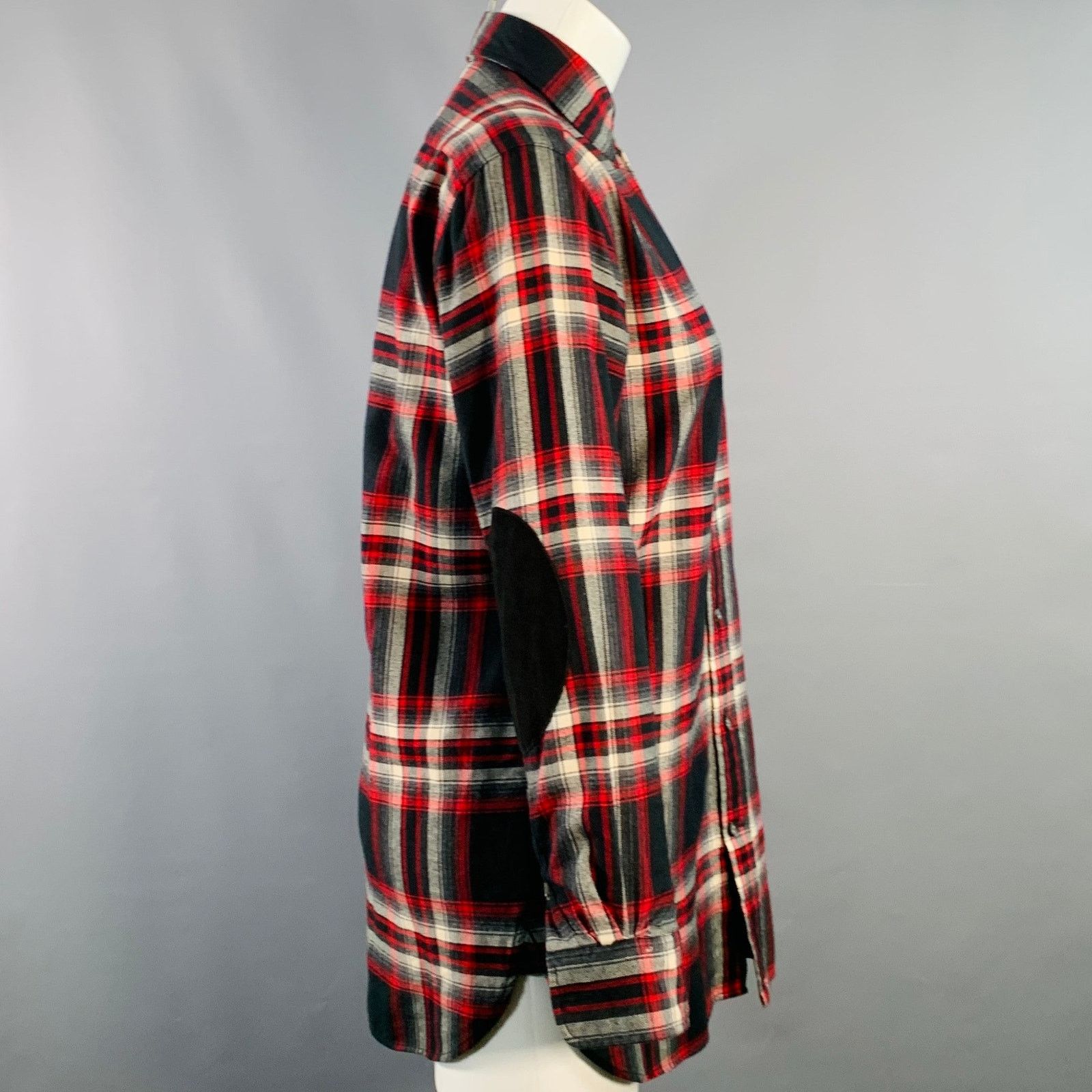 Ralph Lauren RALPH LAUREN Black Red White Cotton Plaid One Pocket Shirt Size XS / US 0-2 / IT 36-38 - 3 Thumbnail