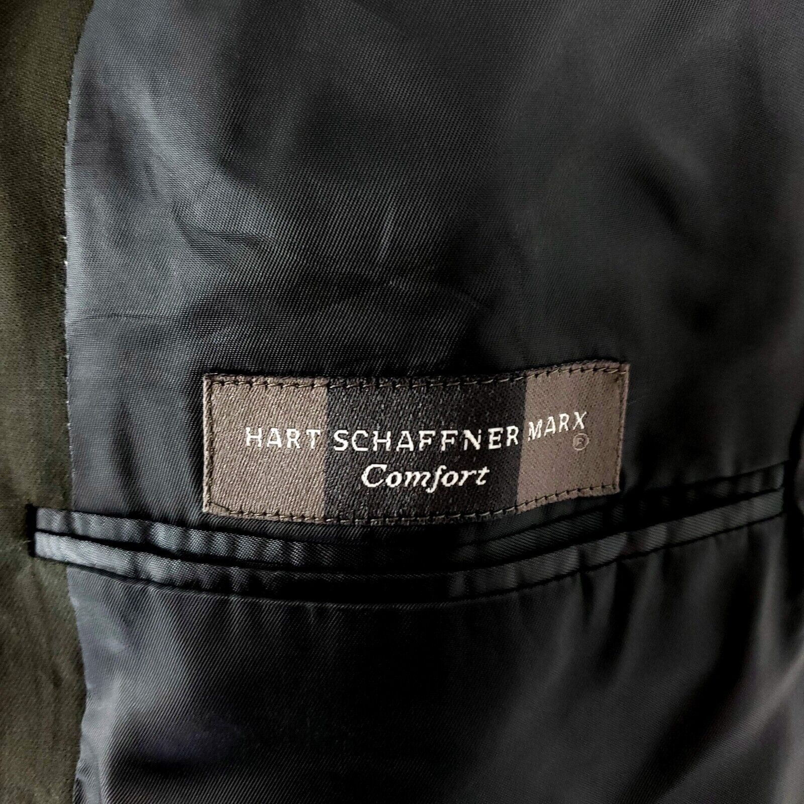 Hart Schaffner Marx Hart Schaffner Comfort Marx Wool 3 Button Blazer 42R Dark Gr Size 42R - 8 Thumbnail