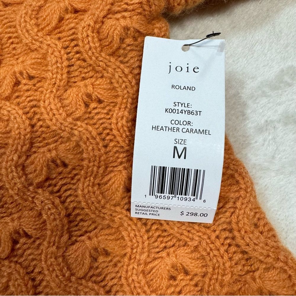 Joie NWT New $298 Joie Roland Crew Neck Orange Wool Cashmere Swe Size M / US 6-8 / IT 42-44 - 6 Thumbnail