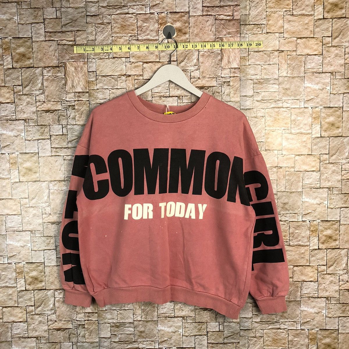 Japanese Brand Not Common Girl today Bershka Pink Sweatshirt #A305 Size S / US 4 / IT 40 - 1 Thumbnail