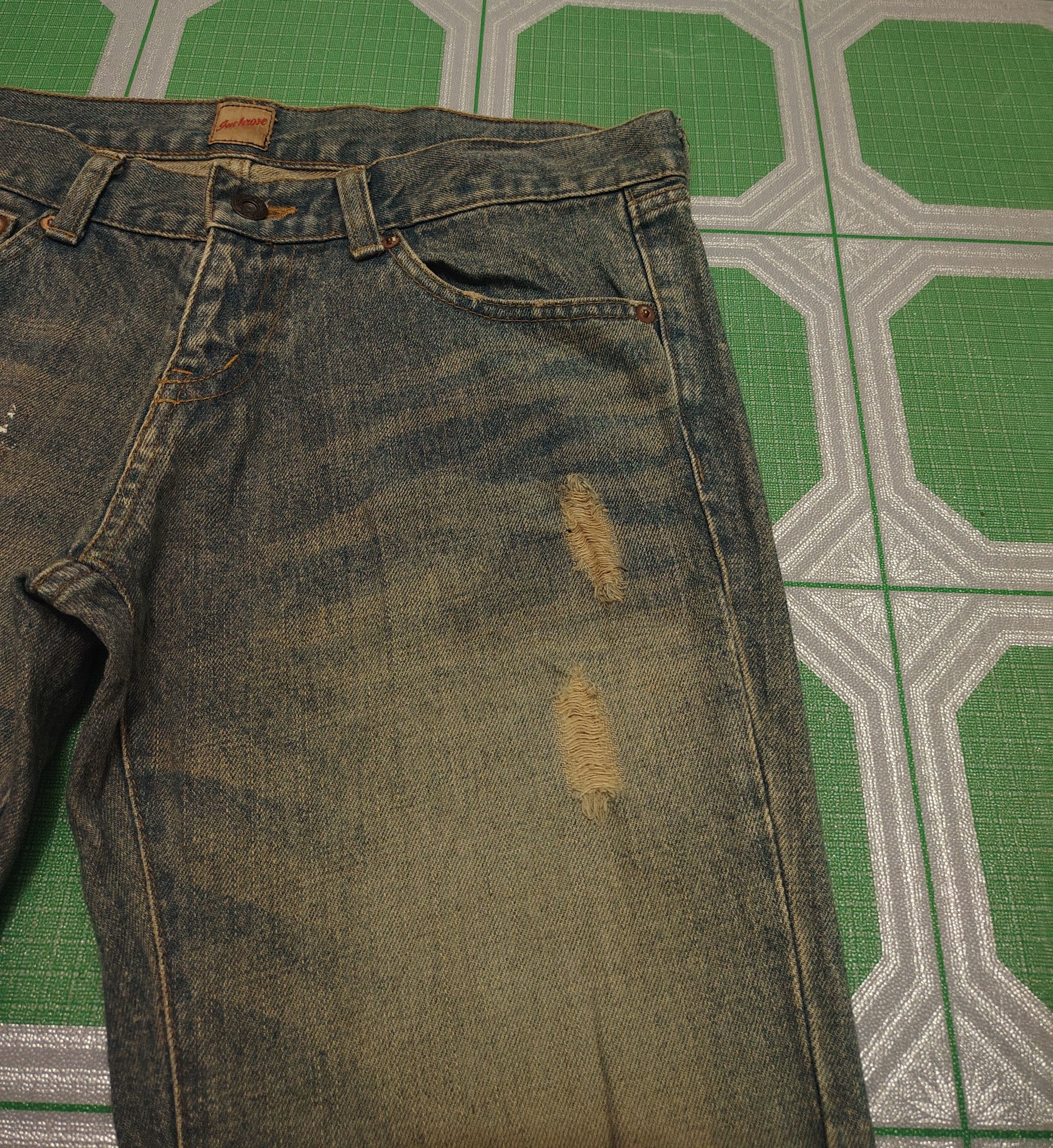 JACKROSE Rare!!! Jackrose distressed jeans bootcut Flared Jeans Size US 33 - 5 Thumbnail