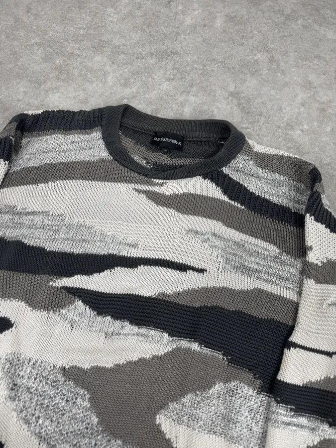 Emporio Armani 2010s Emporio Armani Camo Military Sweater Size US S / EU 44-46 / 1 - 5 Thumbnail