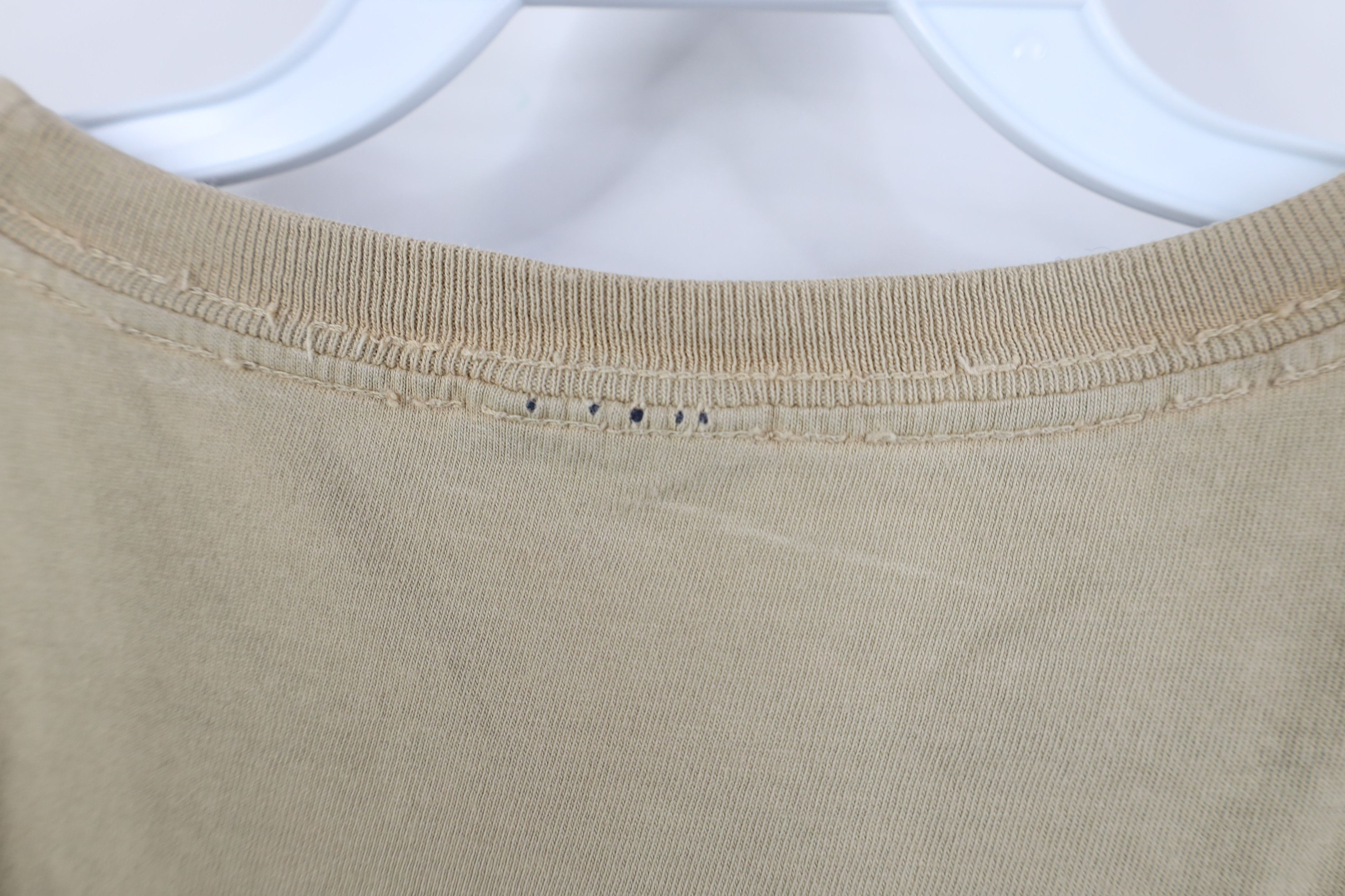 Ralph Lauren Vintage 90s Ralph Lauren Short Sleeve T-Shirt Beige Cotton Size US XL / EU 56 / 4 - 12 Thumbnail