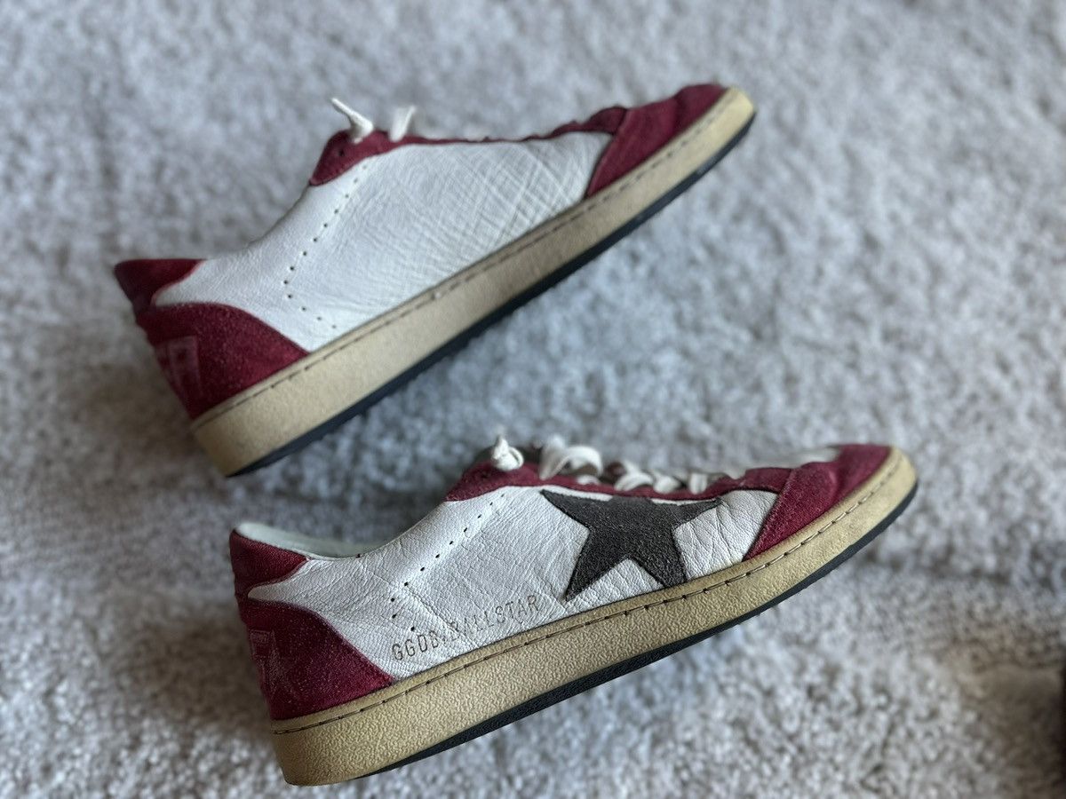 Golden Goose Golden Goose Ball Star Sneaker Red/White Leather sz 40 worn Size US 10 / IT 40 - 6 Thumbnail