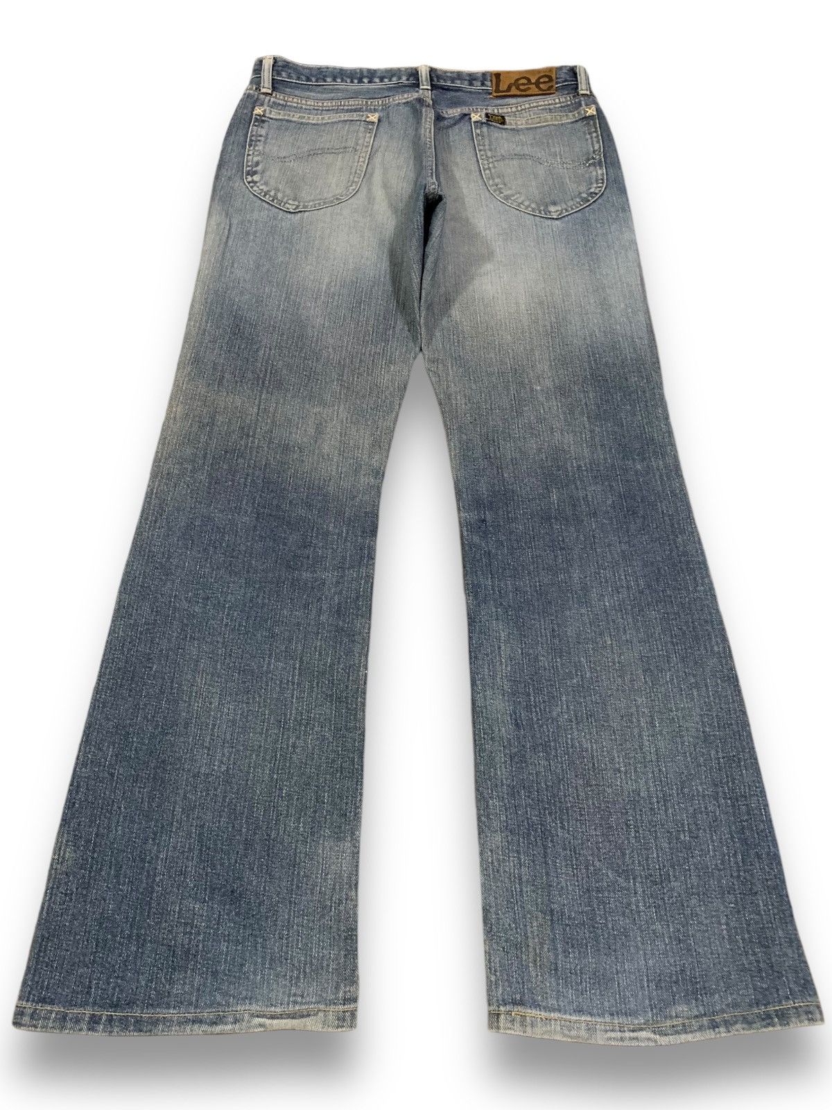 Lee Vintage Lee Riders Faded Wash Flare Distressed Grunge Jeans Size US 31 - 2 Thumbnail