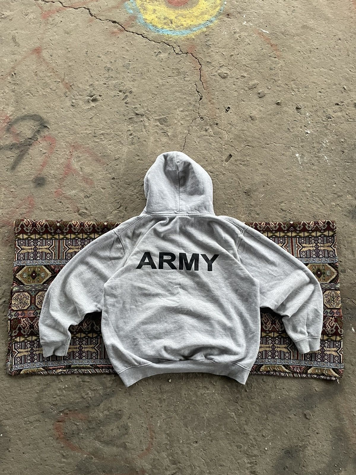 Vintage VINTAGE HOODIE MILITARY ARMY Size US L / EU 52-54 / 3 - 2 Thumbnail
