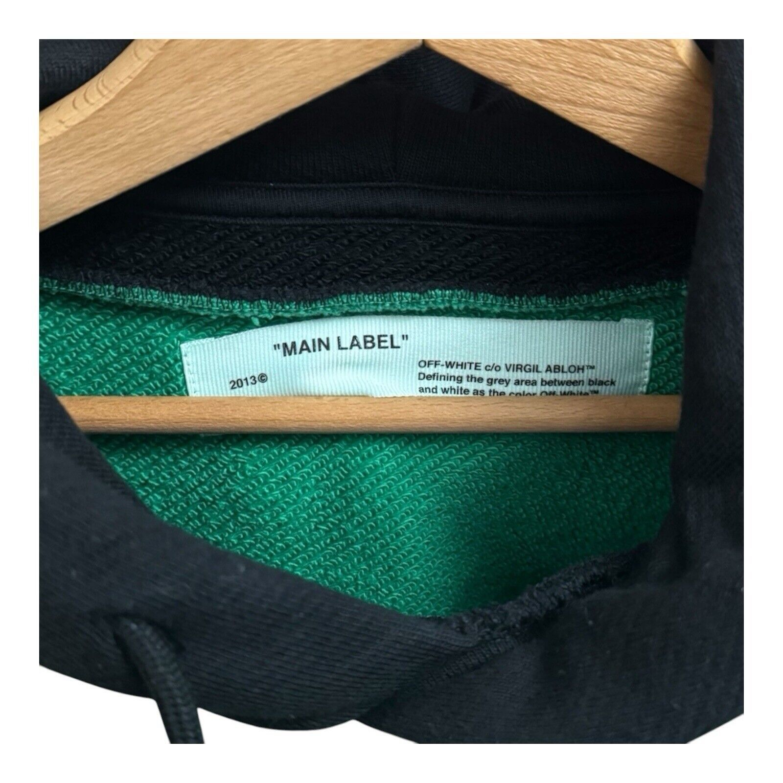 Off-White Off-White "Impressionism" Hoodie Sweatshirt (Green) (Sz XL) Size US XL / EU 56 / 4 - 4 Thumbnail
