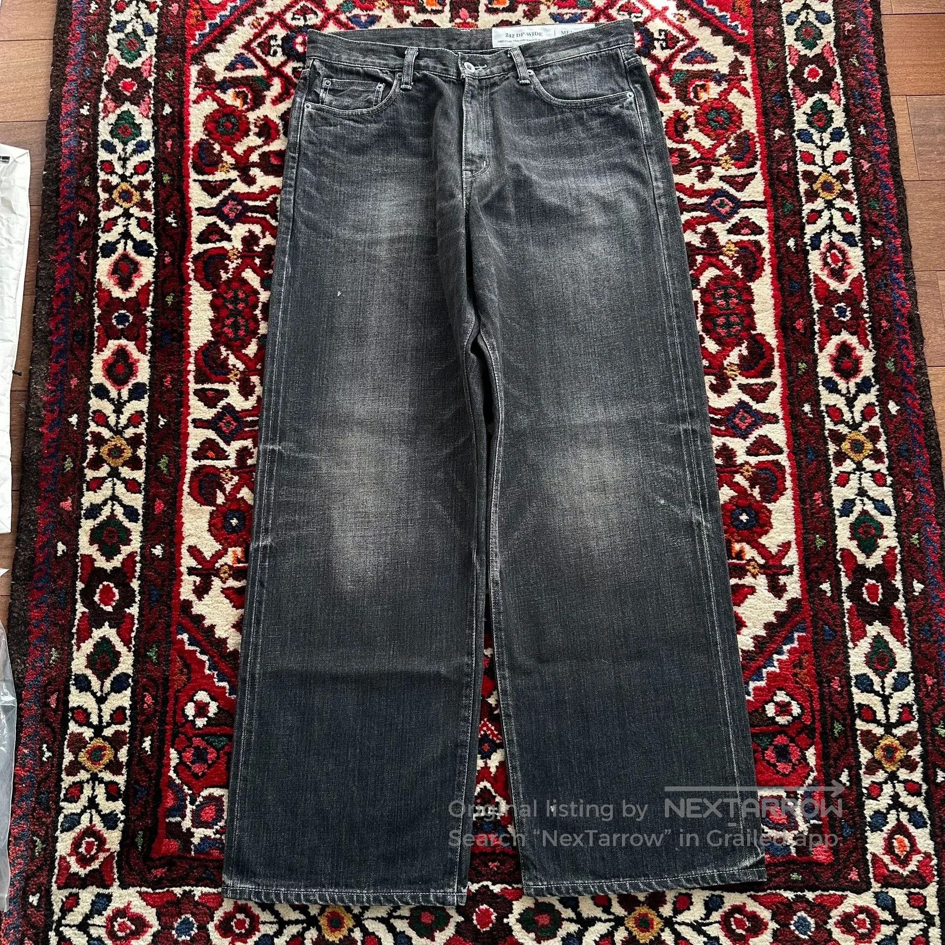 Neighborhood Neighborhood 24AW Washed Wide Jeans Black. Size US 28 / EU 44 - 2 Thumbnail