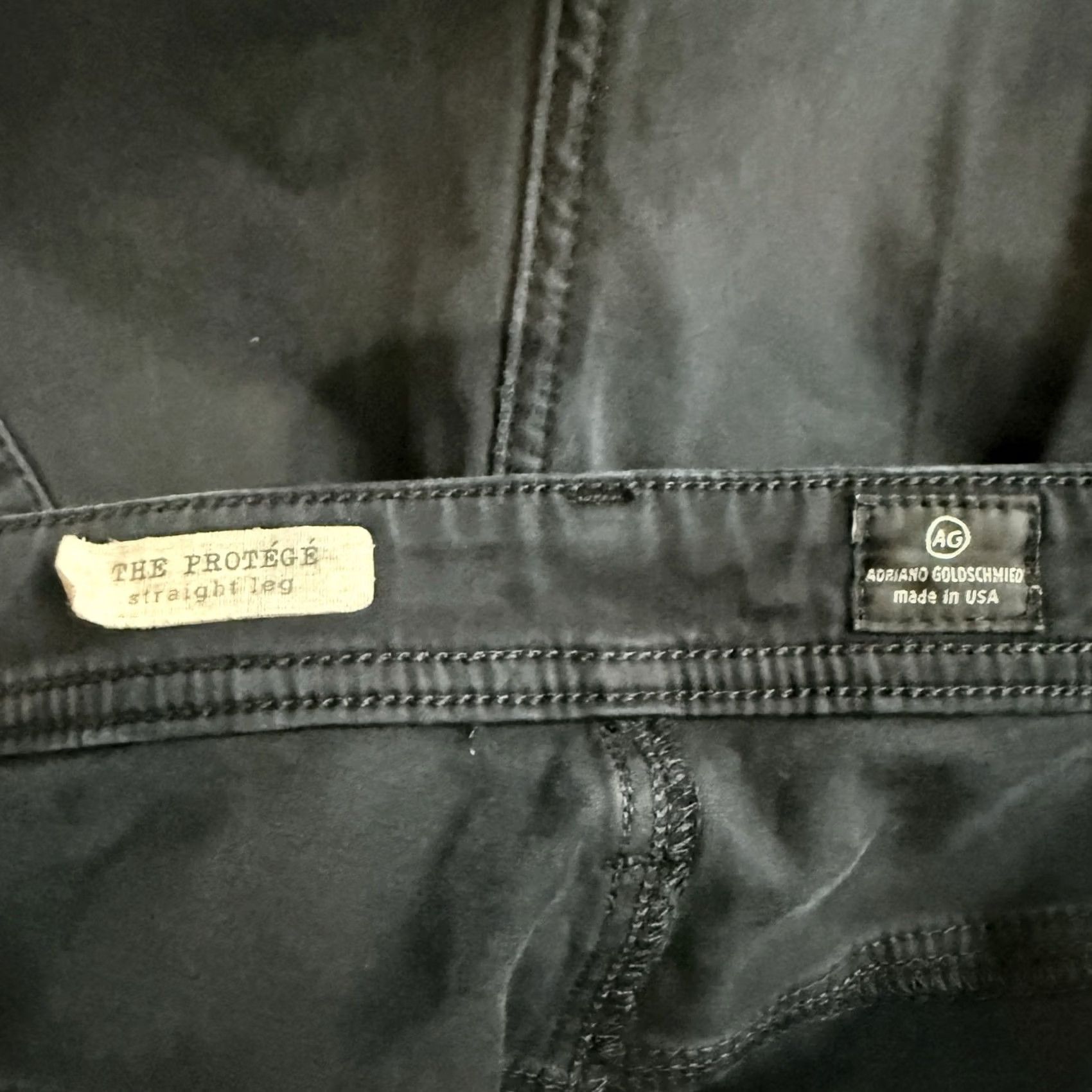 Vintage Adriano Goldschmied The Protege Black Straight Leg Pants Mens 42x34 Chino Baggy? Size US 42 / EU 58 - 4 Thumbnail