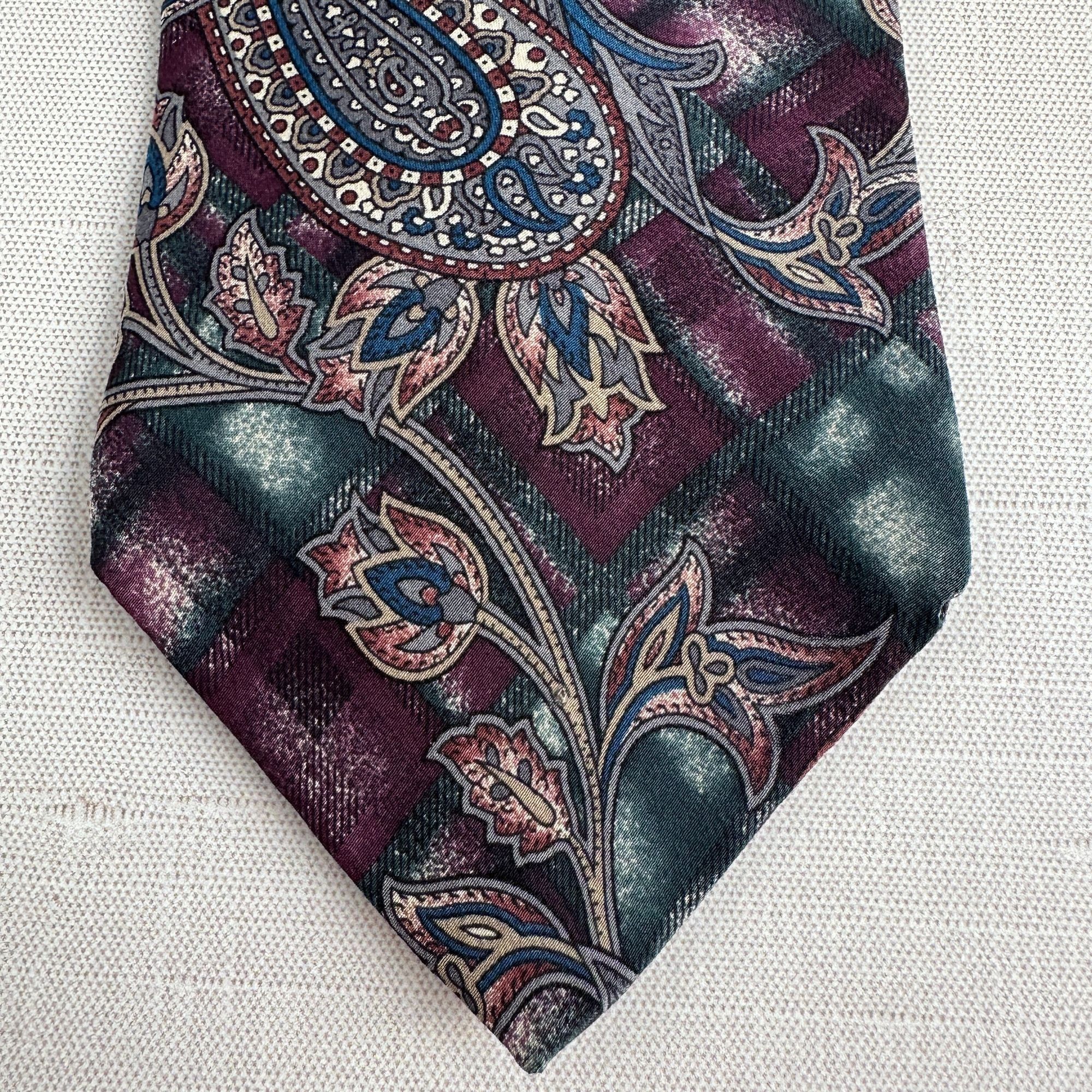 Bill Blass Bill Blass Silk Paisley Tie 57" Size ONE SIZE - 6 Thumbnail