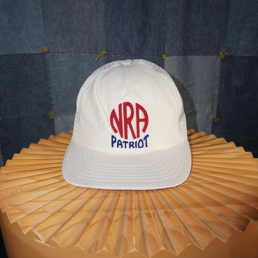 Vintage OSFA - Vintage NRA patriot felt spell out 1990s trucker hat Size ONE SIZE - 1 Thumbnail