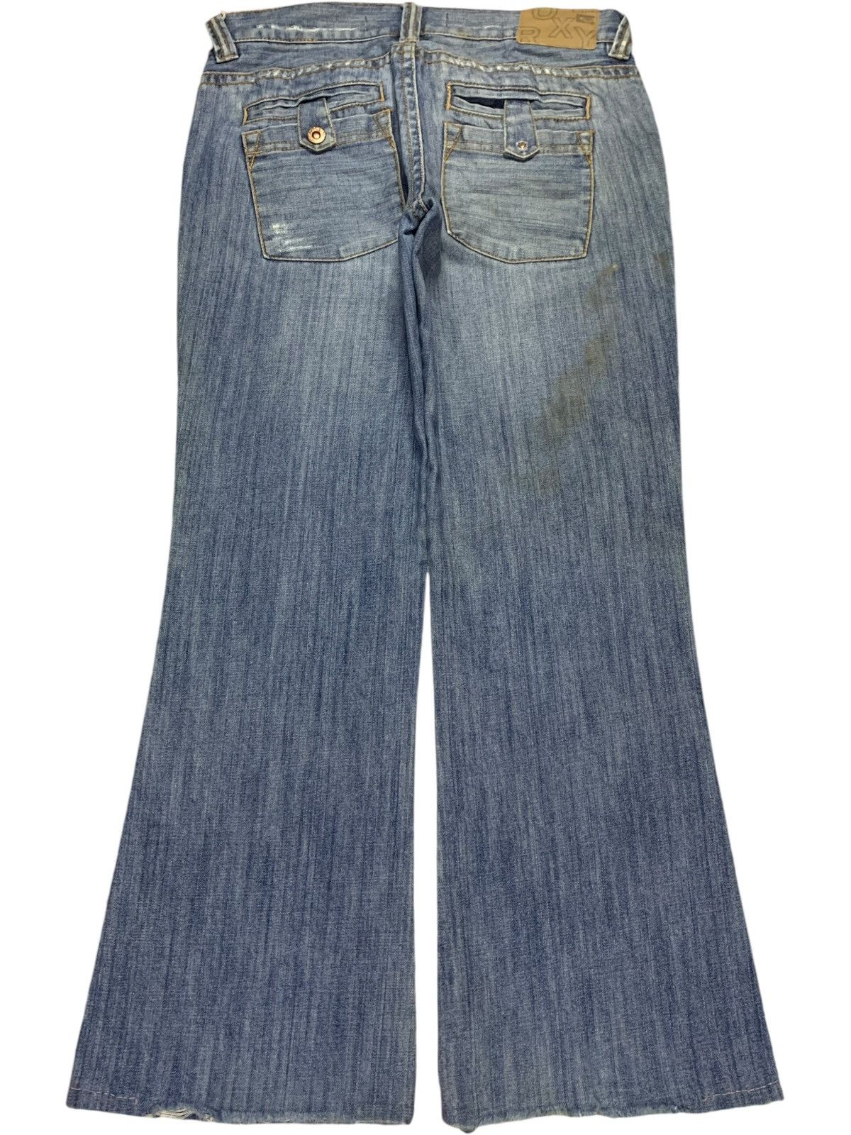 Japanese Brand Vintage Japanese Brand Blue Wash Flare Style Jeans Size 32" / US 10 / IT 46 - 2 Thumbnail