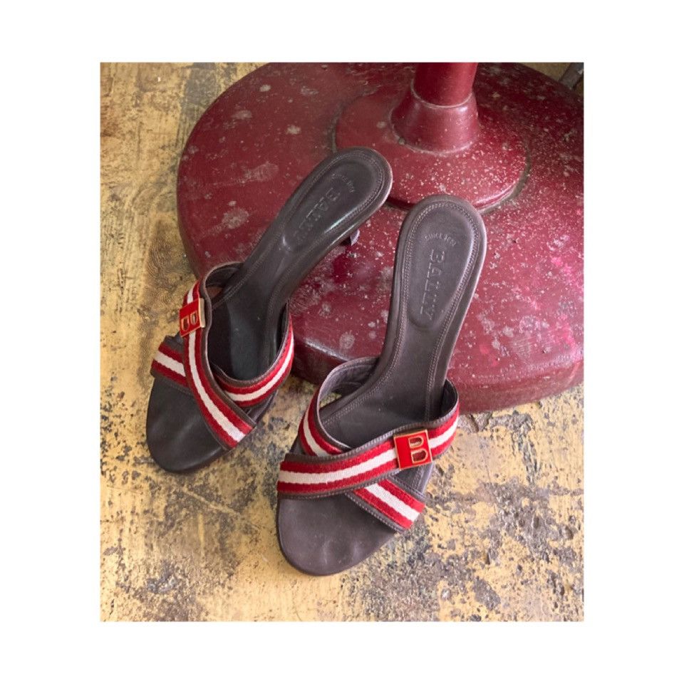 Bally Vintage Bally Heel Sandals (Made in Italy) Size US 7 / IT 37 - 2 Thumbnail