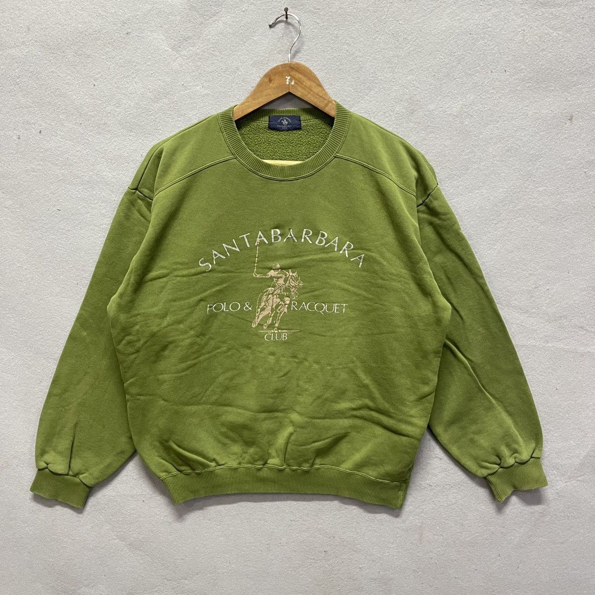 Vintage Vintage Y2K Santa Barbara Polo & Racquet Club Sweatshirt Size US L / EU 52-54 / 3 - 1 Thumbnail