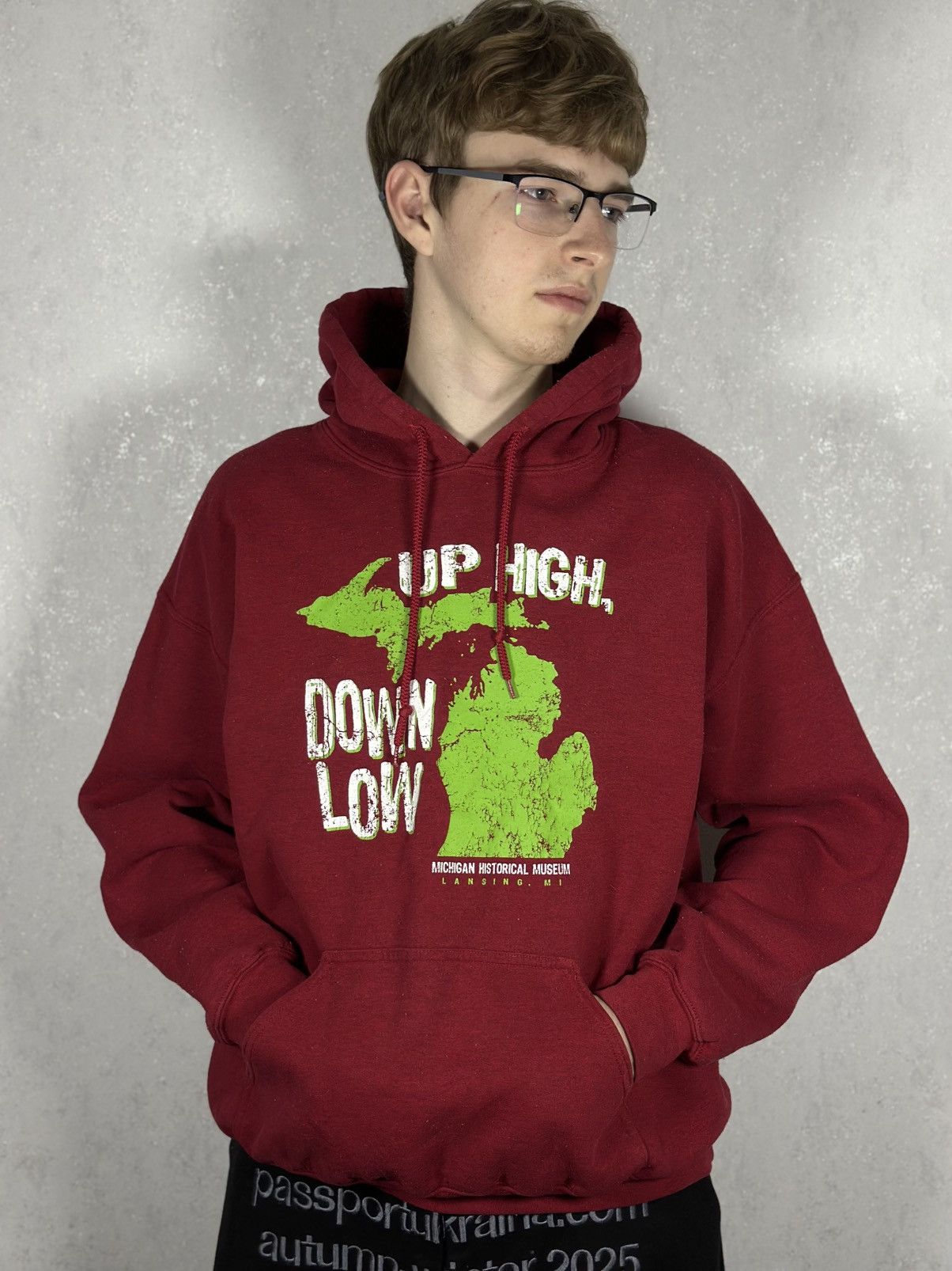 Hypebeast VTG Hoodie Up High Down Low Big Logo Hype Baggy Staff Pick Size US L / EU 52-54 / 3 - 12 Thumbnail