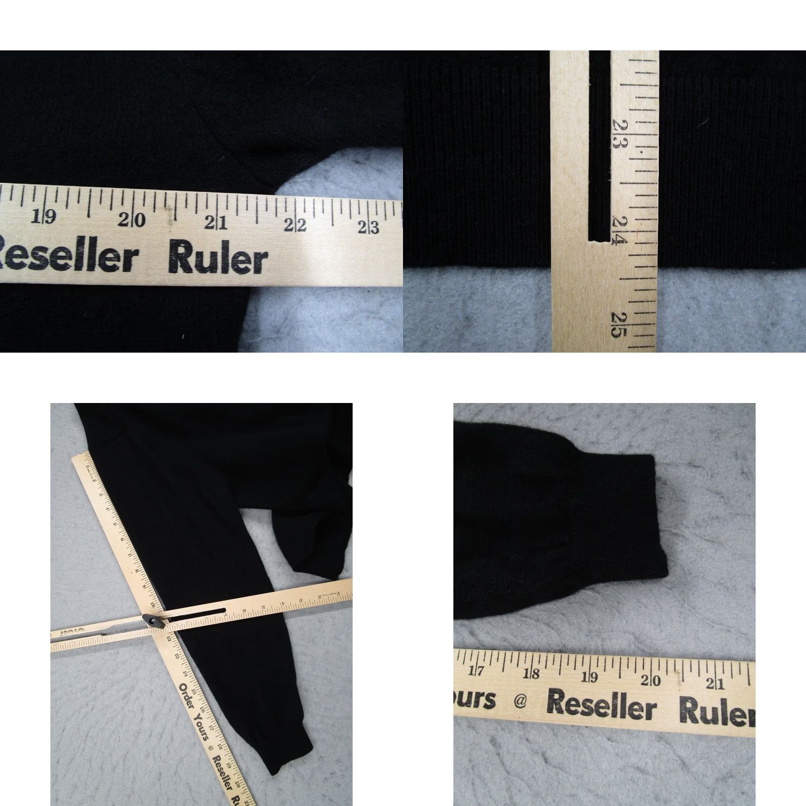 J.Crew J CREW Sweater Womens Small Black 100% Cashmere V Neck Good Standard Knit Size S / US 4 / IT 40 - 8 Thumbnail