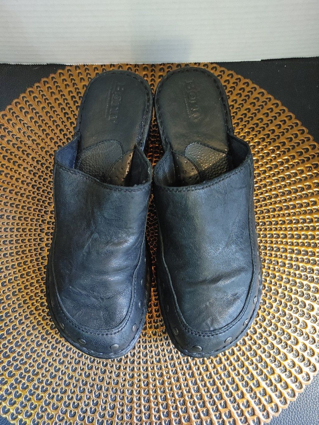 Born Born Marley Studded Leather Mules Size 8 Size US 8.5 / IT 38.5 - 4 Thumbnail