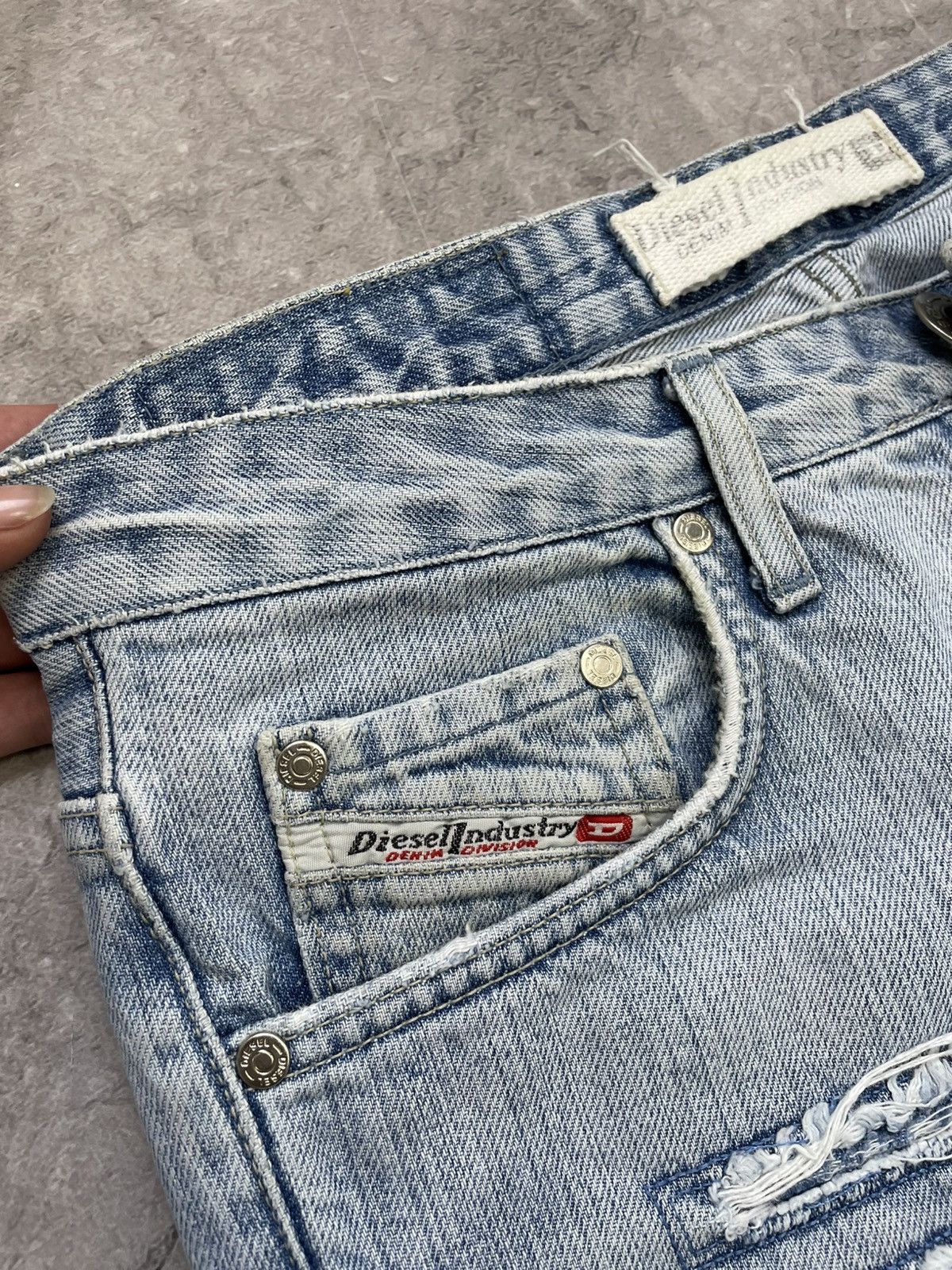 Diesel Diesel flared distressed jeans pants y2k style hype Size US 32 / EU 48 - 6 Thumbnail