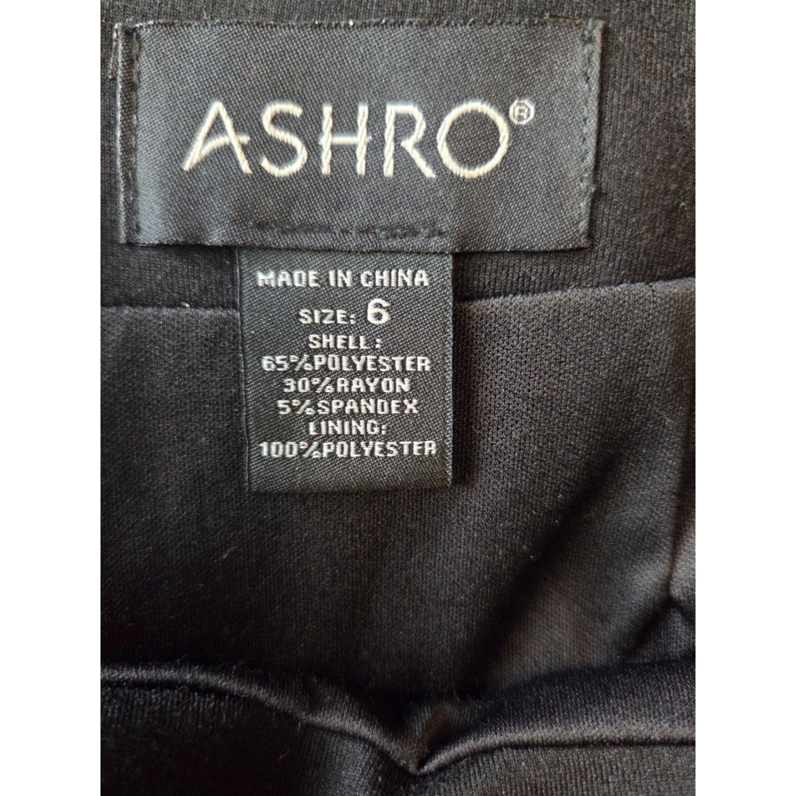 Vintage Ashro Black Studded Pencil Skirt New Wave Womens Size 6 Size 28" / US 6 / IT 42 - 6 Thumbnail