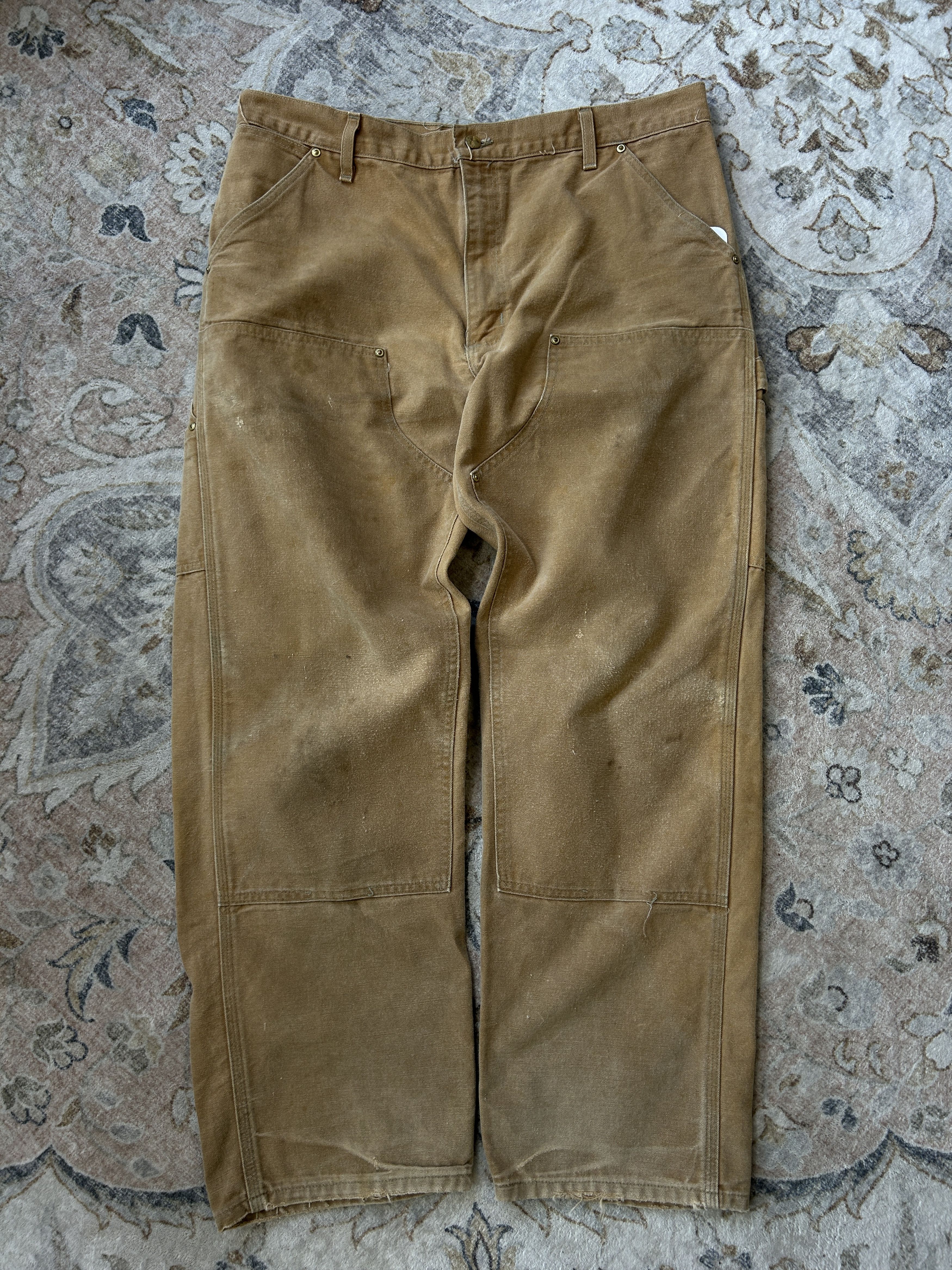 Carhartt Vintage 90s Carhartt Canvas Double Knee Pants Size 37W Size US 37 - 1 Thumbnail