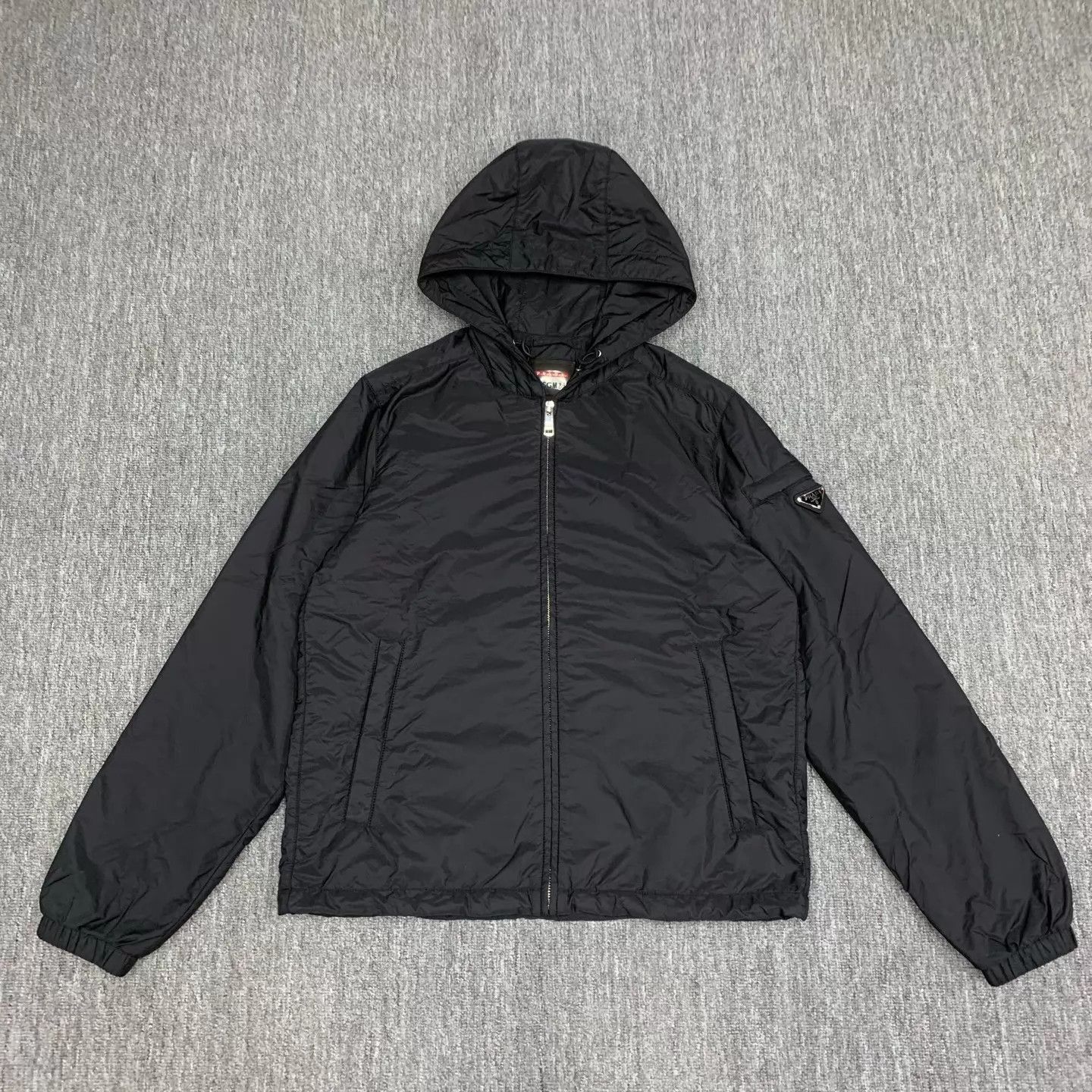 Prada Black Hooded Lightweight Jacket Size S Size US S / EU 44-46 / 1 - 1 Thumbnail