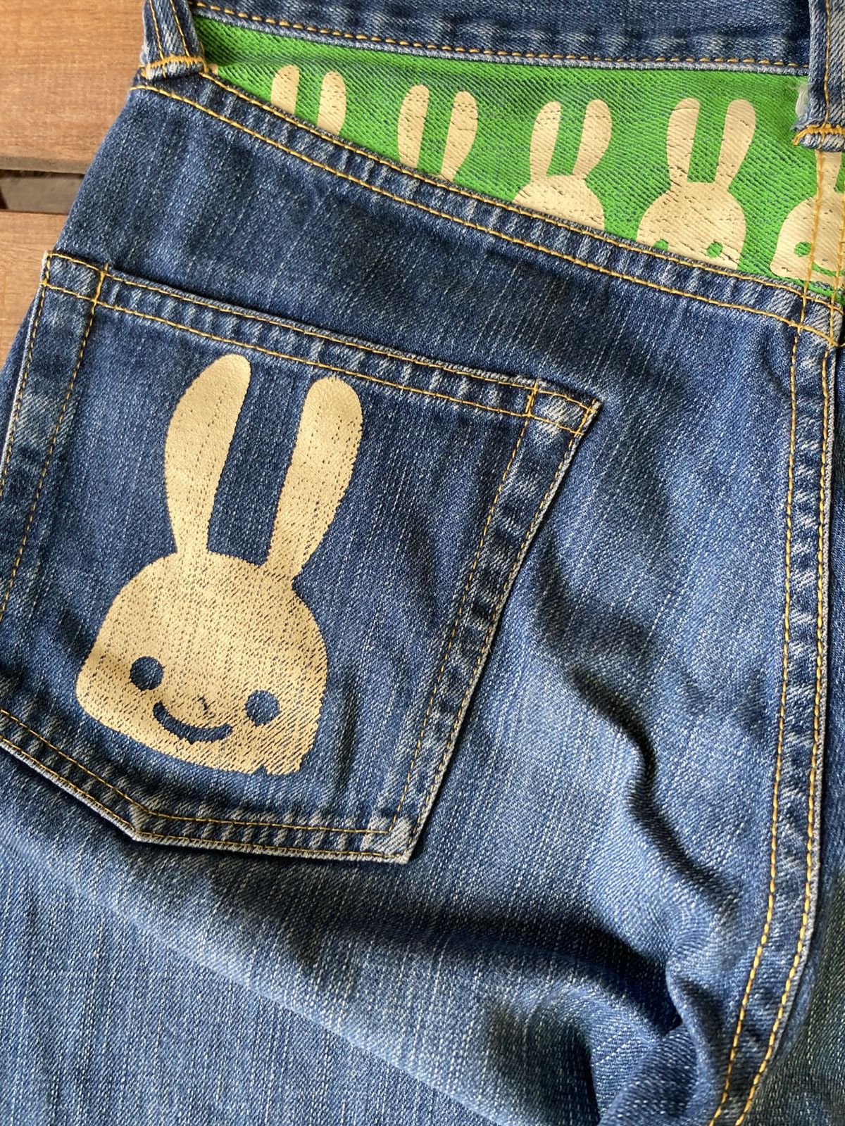 Japanese Brand Cune Japan Blue Mascot Relaxed Fit Denim Jeans Size US 28 / EU 44 - 14 Thumbnail
