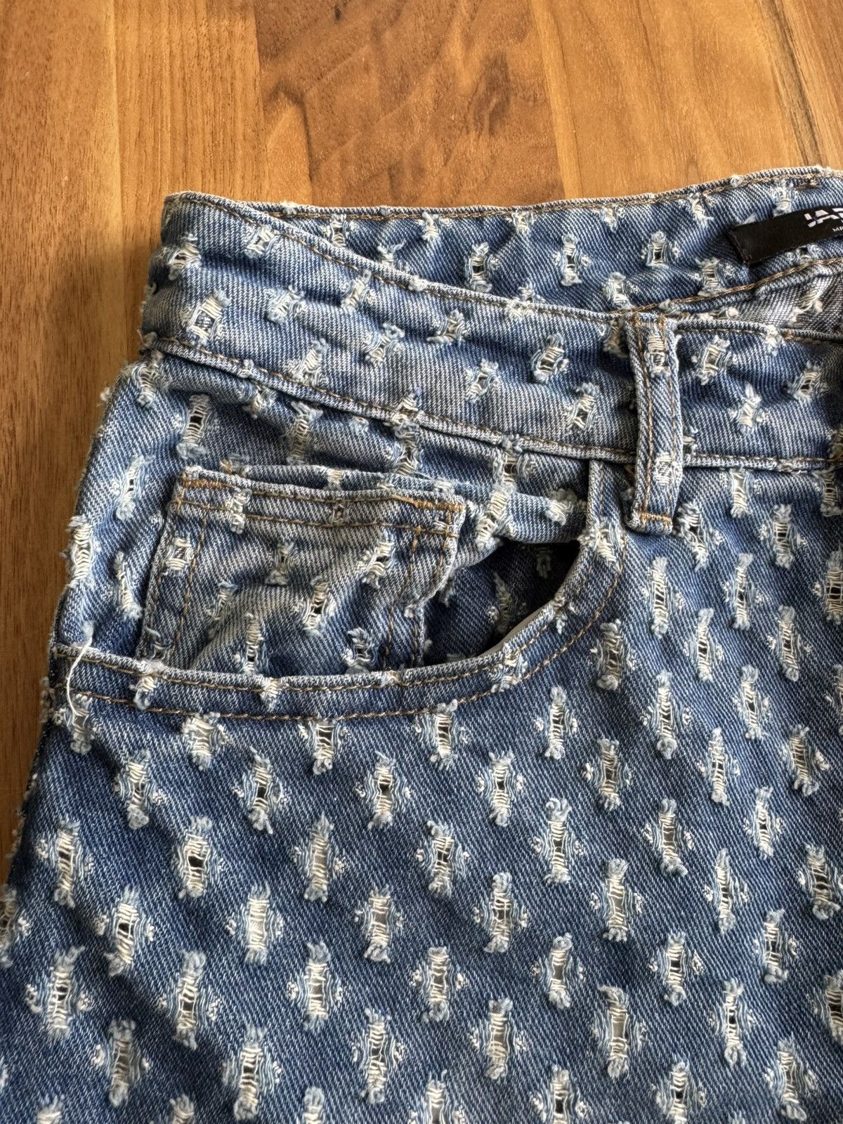 Jaded London Jaded London Distressed Light Blue Jeans — Women's Size 24" / US 00 / IT 34 - 3 Thumbnail