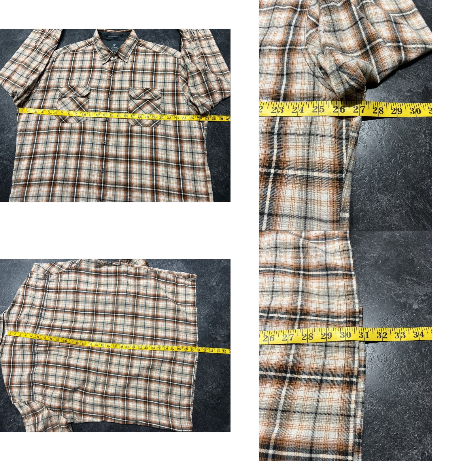 Vintage Kuhl Shirt Mens 2XL Plaid Flannel Button-Up Outdoor Lightweight Breathable Size US XXL / EU 58 / 5 - 8 Thumbnail