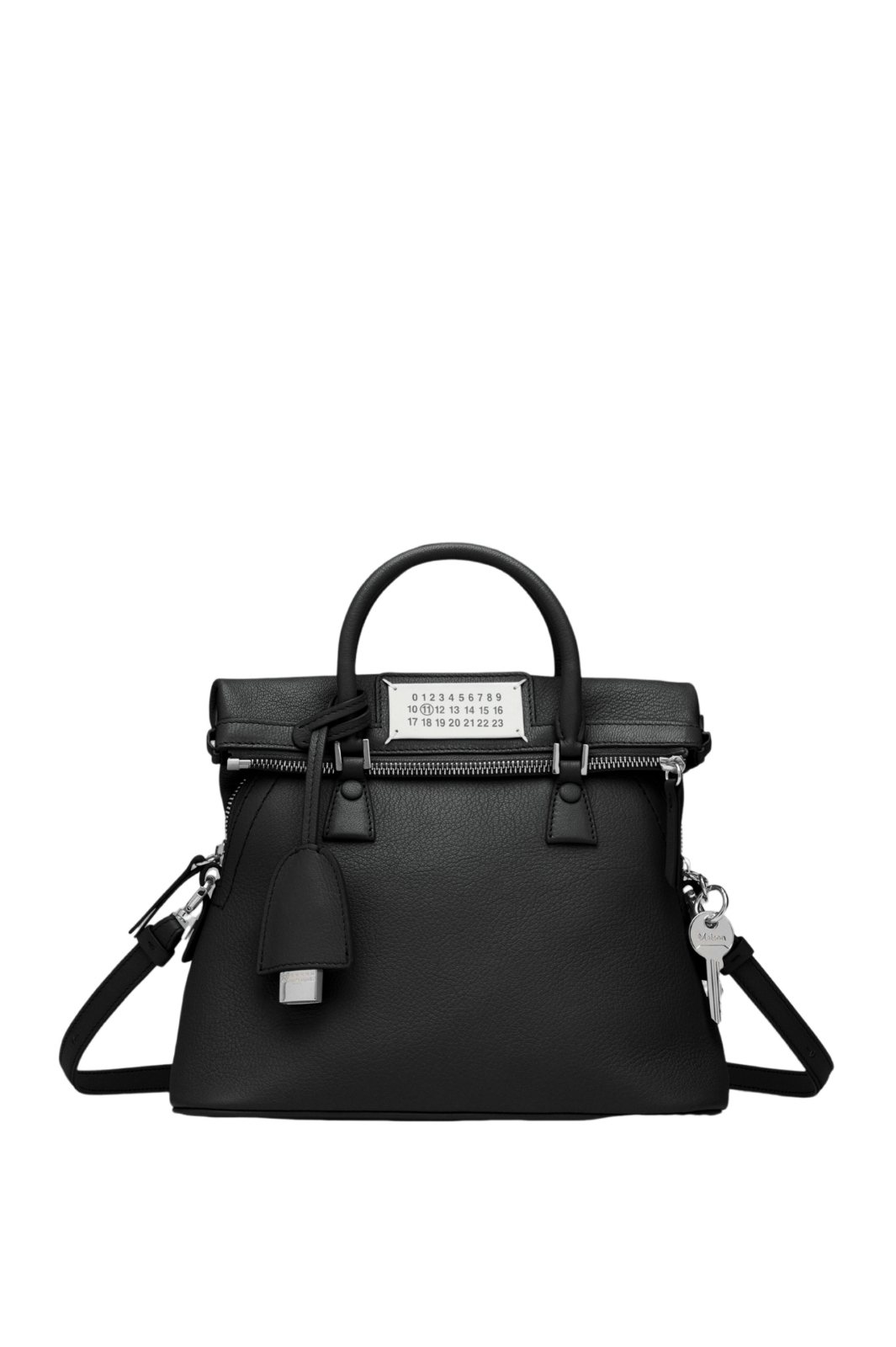 MAISON MARGIELA 5AC Classique Black Leather Top Handle Bag