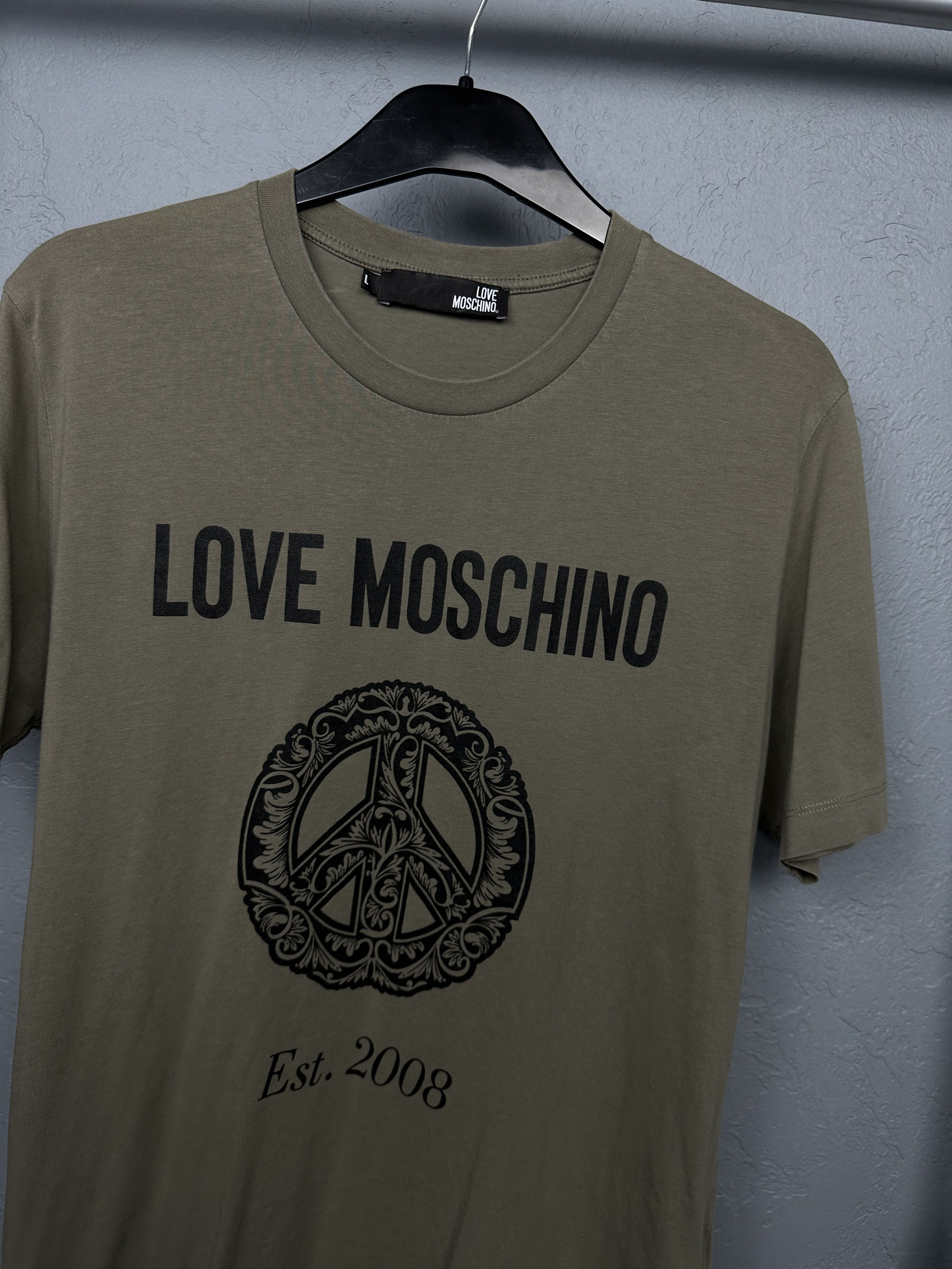 Moschino Love Moschino Vintage Mens Big Logo T-Shirt Size US L / EU 52-54 / 3 - 2 Thumbnail