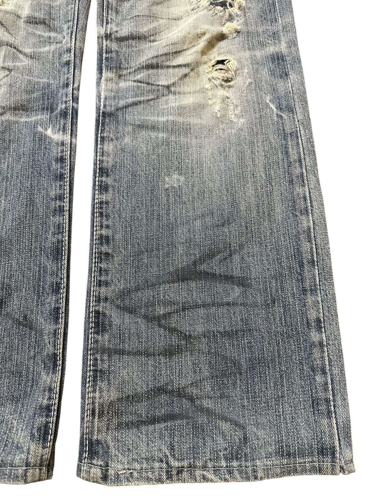If Six Was Nine Vintage Japanese Brand Blue Faded Distressed Loose Jeans Size US 32 / EU 48 - 8 Thumbnail