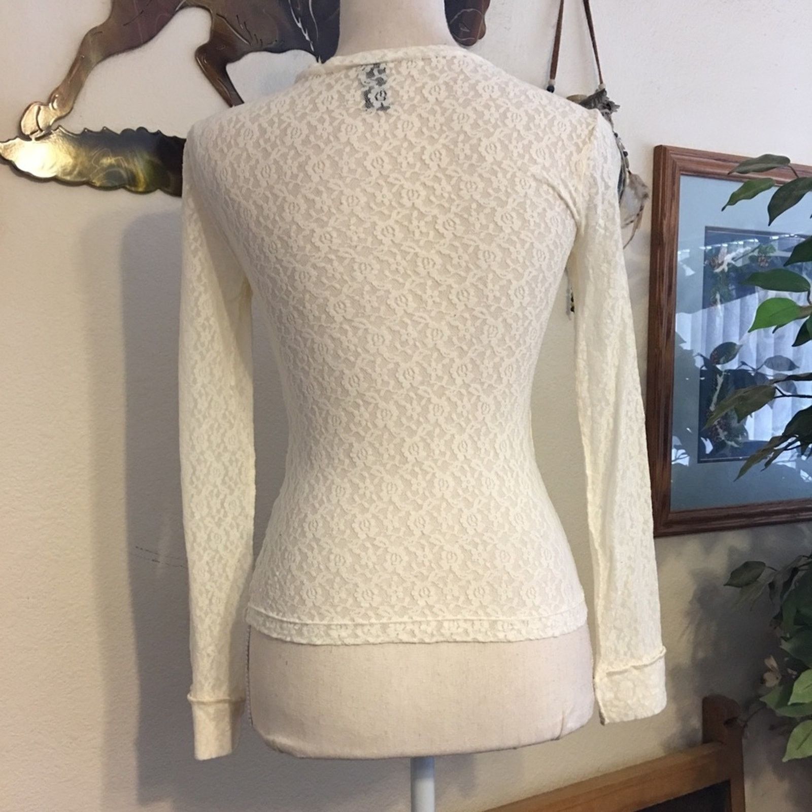 Other Windsor stretch ivory lace rose detail blouse S Size S / US 4 / IT 40 - 5 Thumbnail