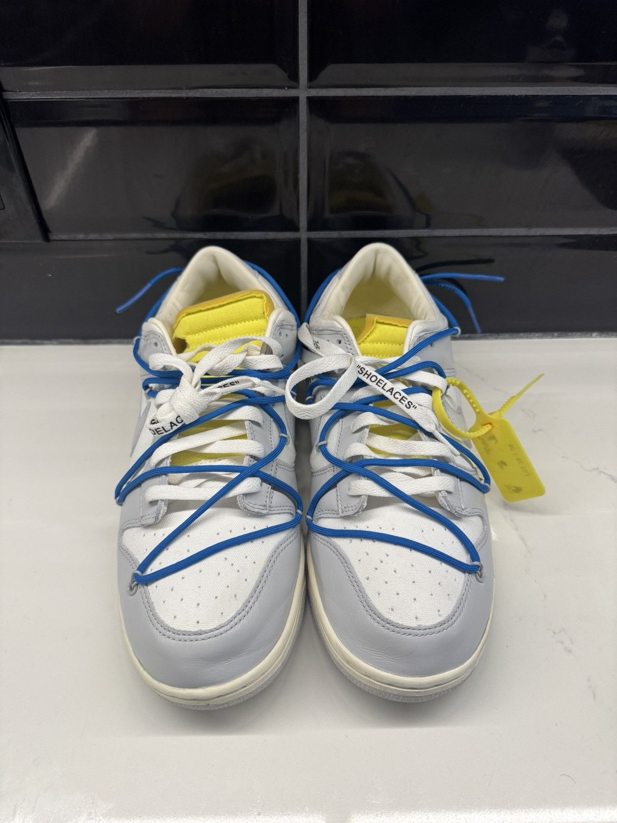 Nike × Off-White Nike x Off-White Dunk Low “Lot 10 of 50” / Blue Lace / US 13 Size US 13 / EU 46 - 15 Thumbnail