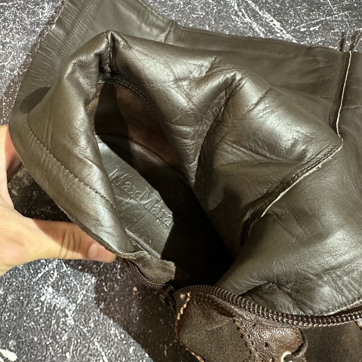 Max Mara MAX MARA - Women’s Brown Suede/Leather Boots Size 38 Size US 8 / IT 38 - 19 Thumbnail