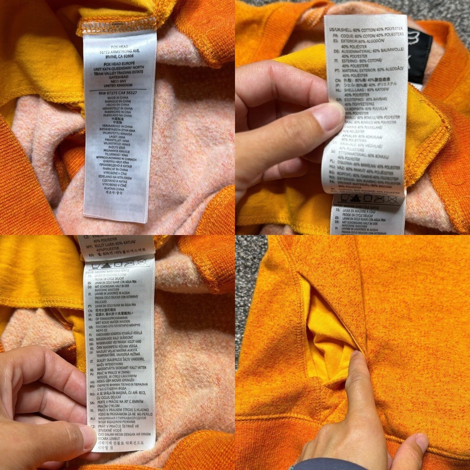 Vintage Fox Sweatshirt Pullover Long Sleeve Orange M Women Juniors Activewear Size Medium Size M / US 6-8 / IT 42-44 - 8 Thumbnail