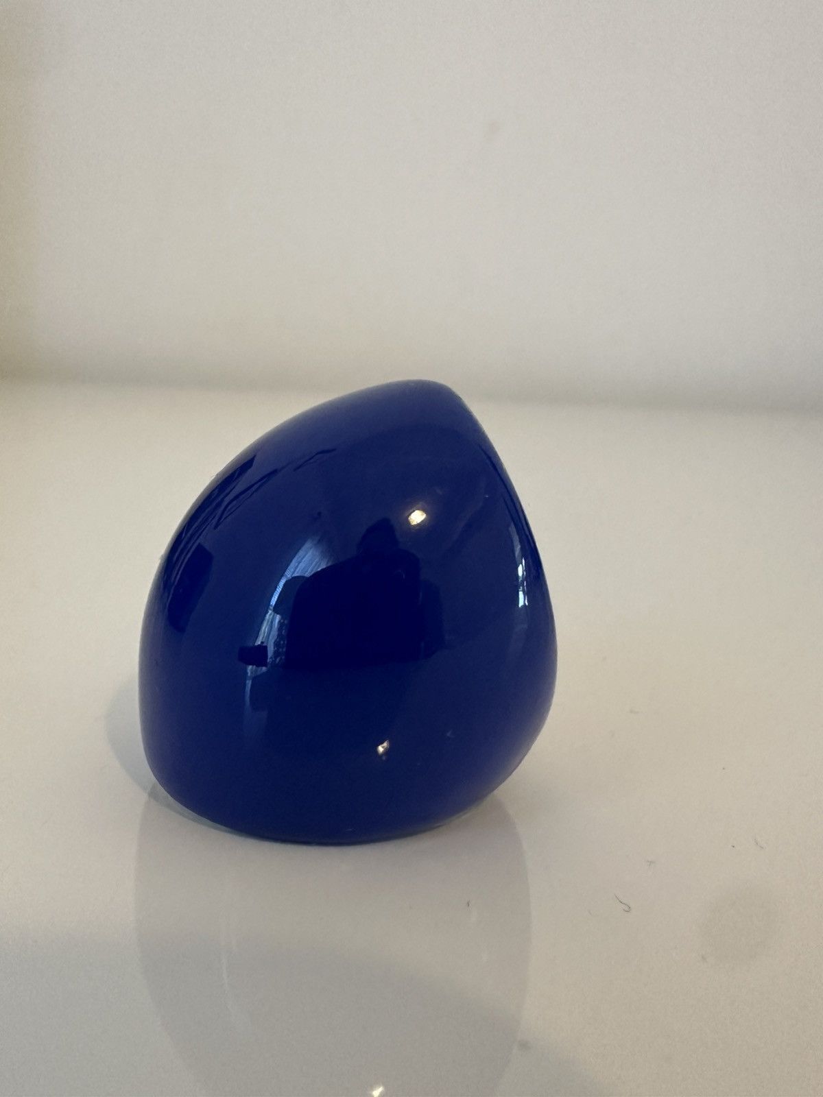 Saint Laurent Paris SAINT LAURENT OVERSIZED EGG RING IN METAL AND ENAMEL Size ONE SIZE - 4 Thumbnail
