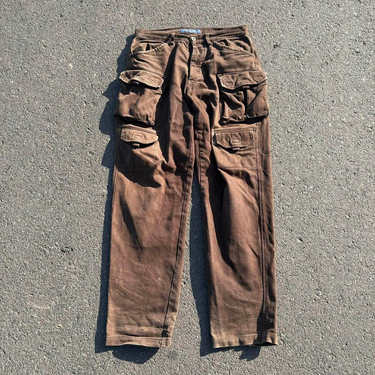 Vintage Vintage Bull & Bear Brown Corduroy Cargo Pants Size US 32 / EU 48 - 1 Thumbnail