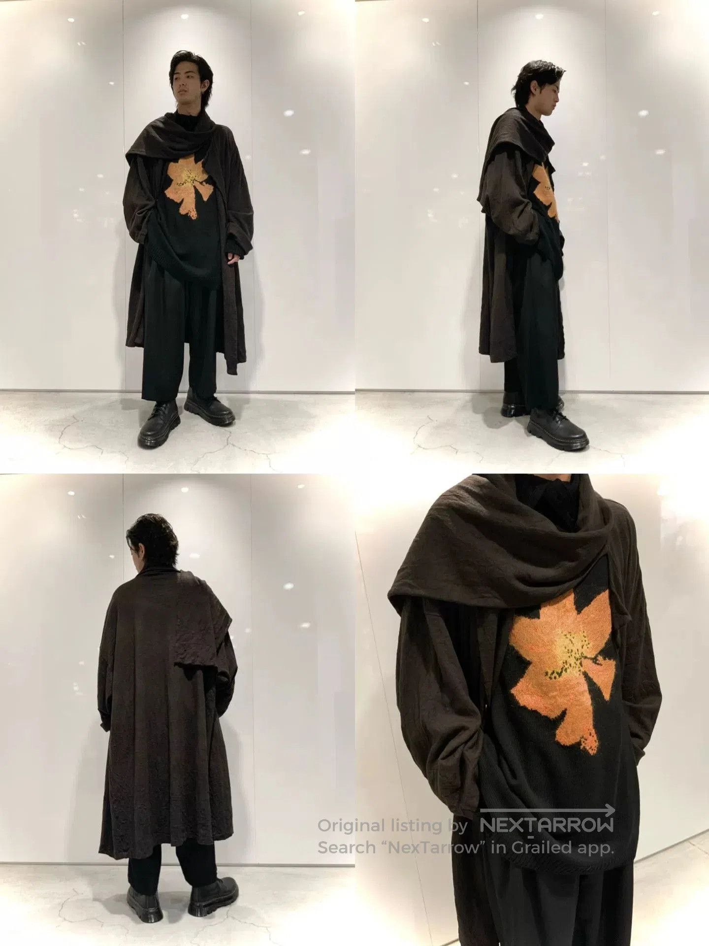 Yohji Yamamoto Yohji Yamamoto Unique Scarf Coat. Size L / US 10 / IT 46 - 7 Thumbnail