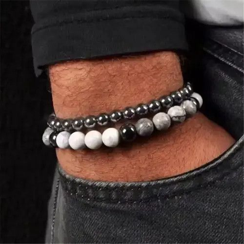 Japanese Brand 2pieces/ Set Bead Bracelet Size ONE SIZE - 3 Thumbnail