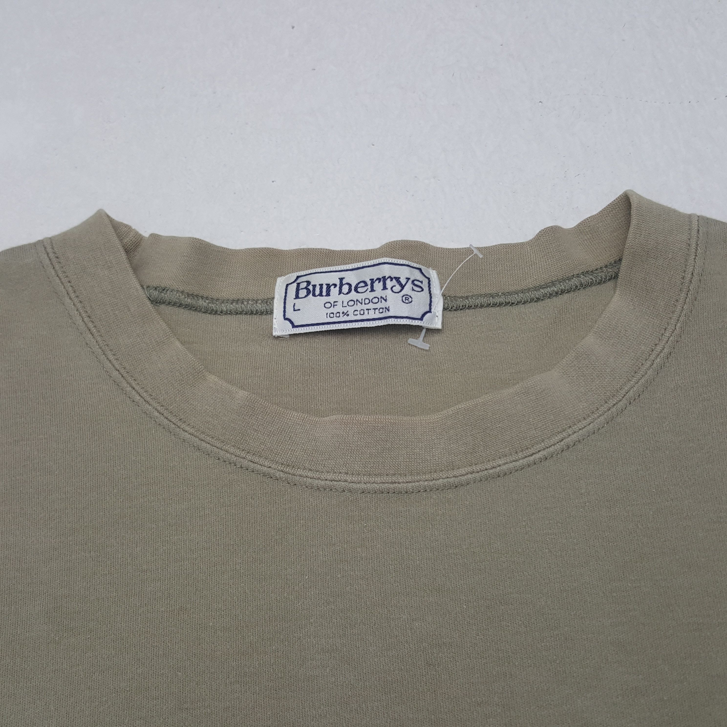 Burberry × Vintage Vintage Burberrys Big Logo Tshirt Size US L / EU 52-54 / 3 - 4 Thumbnail